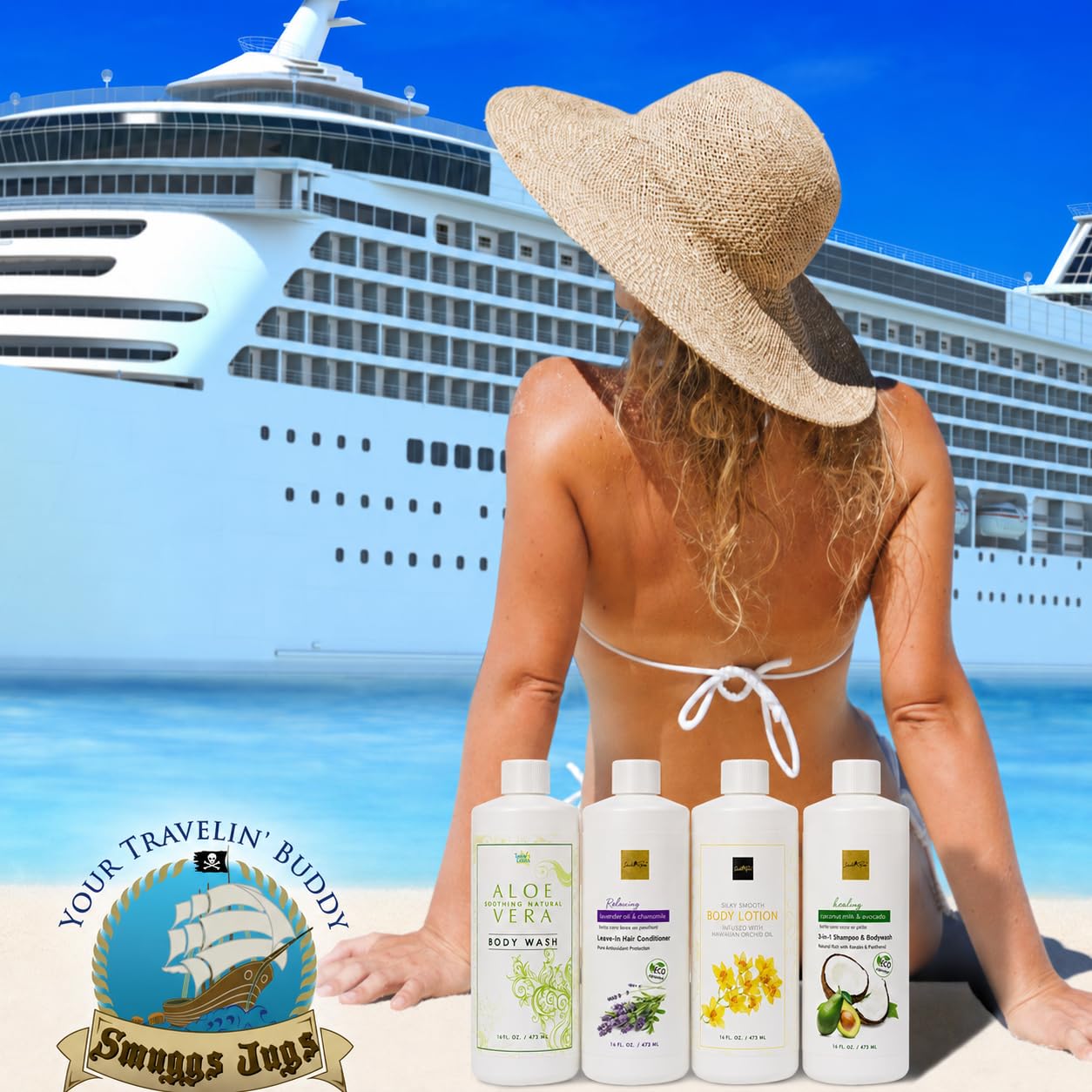 Smuggs Jugs Flask Kit - 4 Bottle Travel Flask -2 Smuggs Jugs Flask Kit - 4 Bottle Travel Flask -2