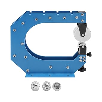 Professional Benchtop English Wheel,12" Throat Depth Heavy Duty Sheet Metal Shaping Tool,16Gal/1.5mm Mild Steel English Wheel with 3 Lower Wheels for Shaping Manufacturing,Smoothing Dents