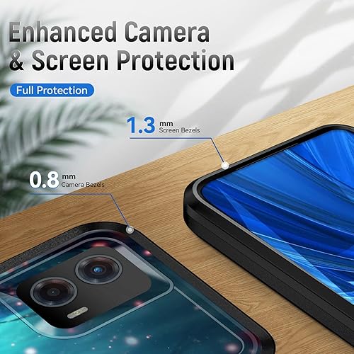 Miniatura 6 de Funda para Moto G 5G 2023, probada en caídas de grado militar, resistente, resistente, resistente, a prueba de golpes, funda protectora para