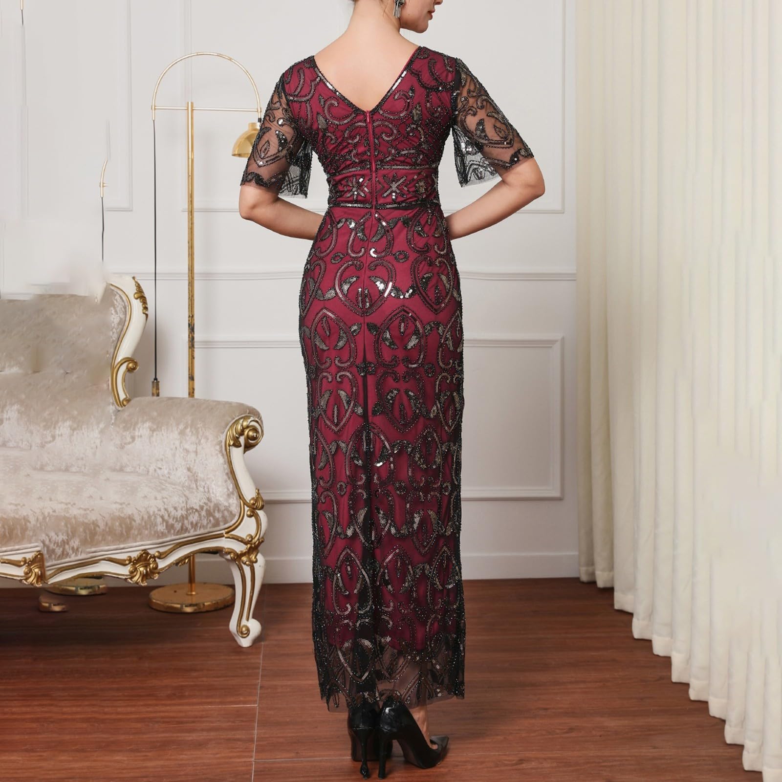 Vestidos Elegantes Mujer Vestido Fiesta Trajes Largos Ropa Invierno Tallas Grandes De Primavera Manga Larga Nochevieja Boda Otoño