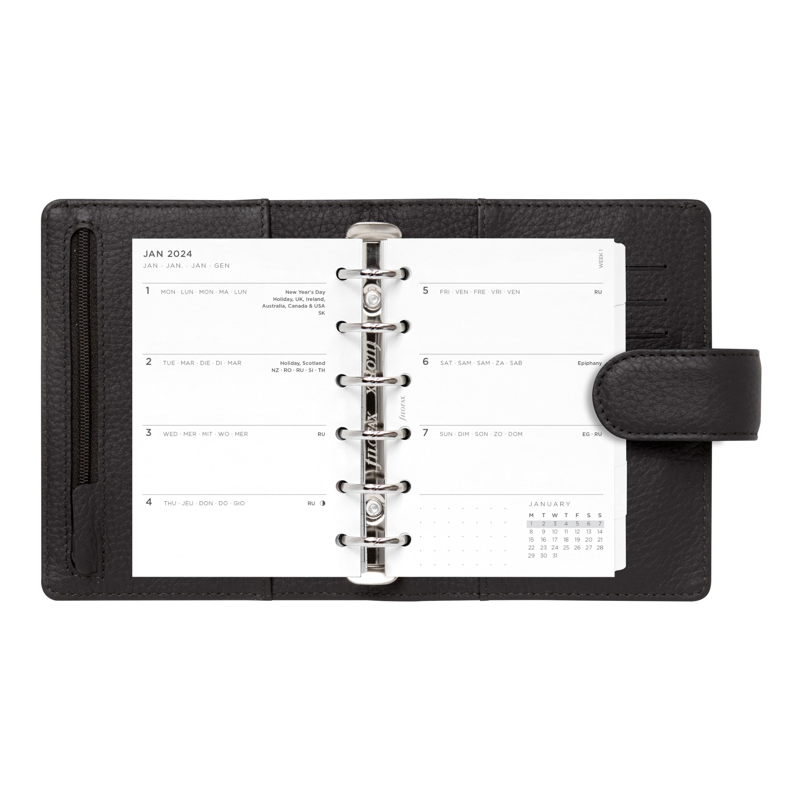 Filofax Norfolk Organizer, Pocket Size, Lavender - Soft