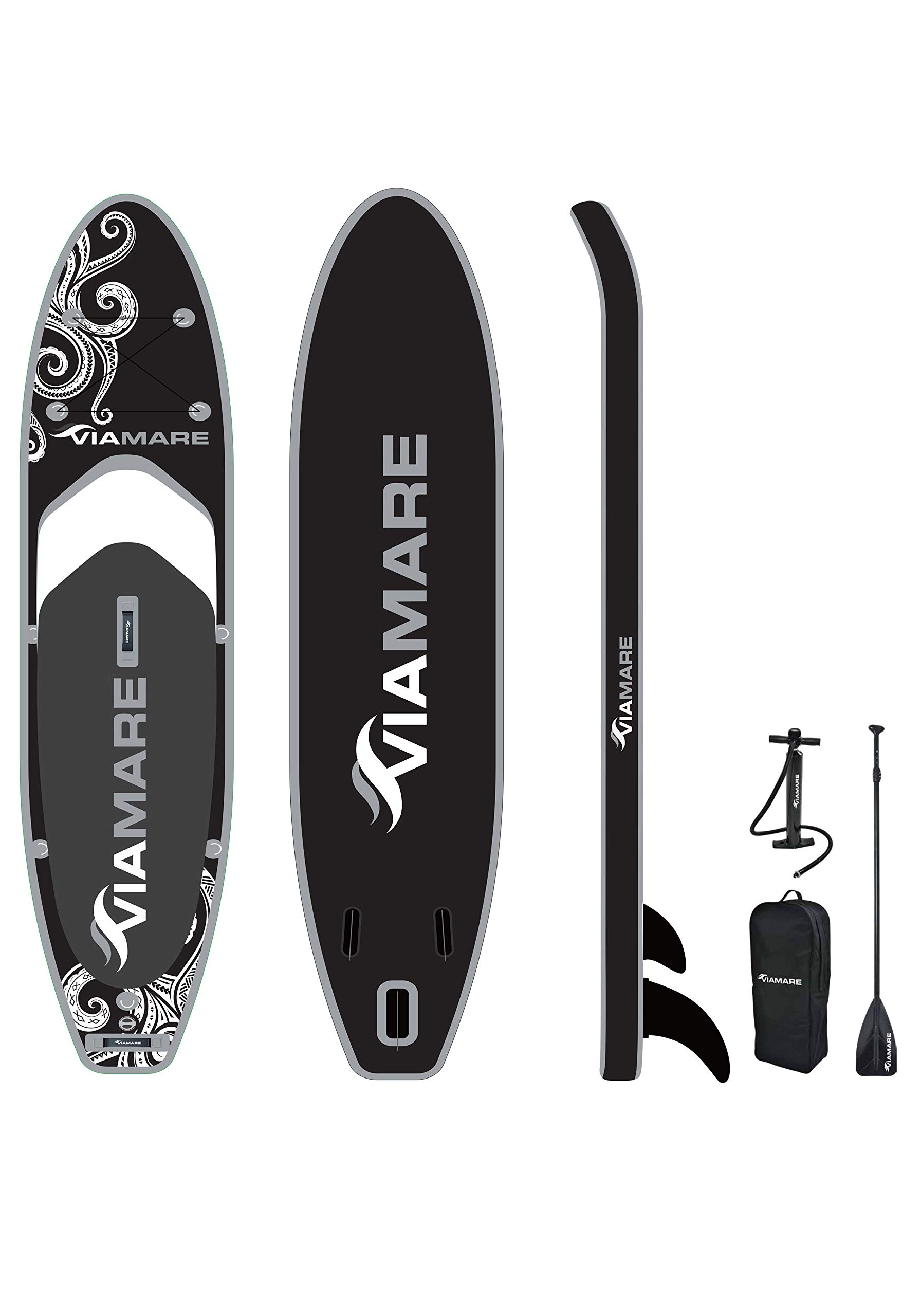 SUP Board Set 330 S Octopus biały/czarny