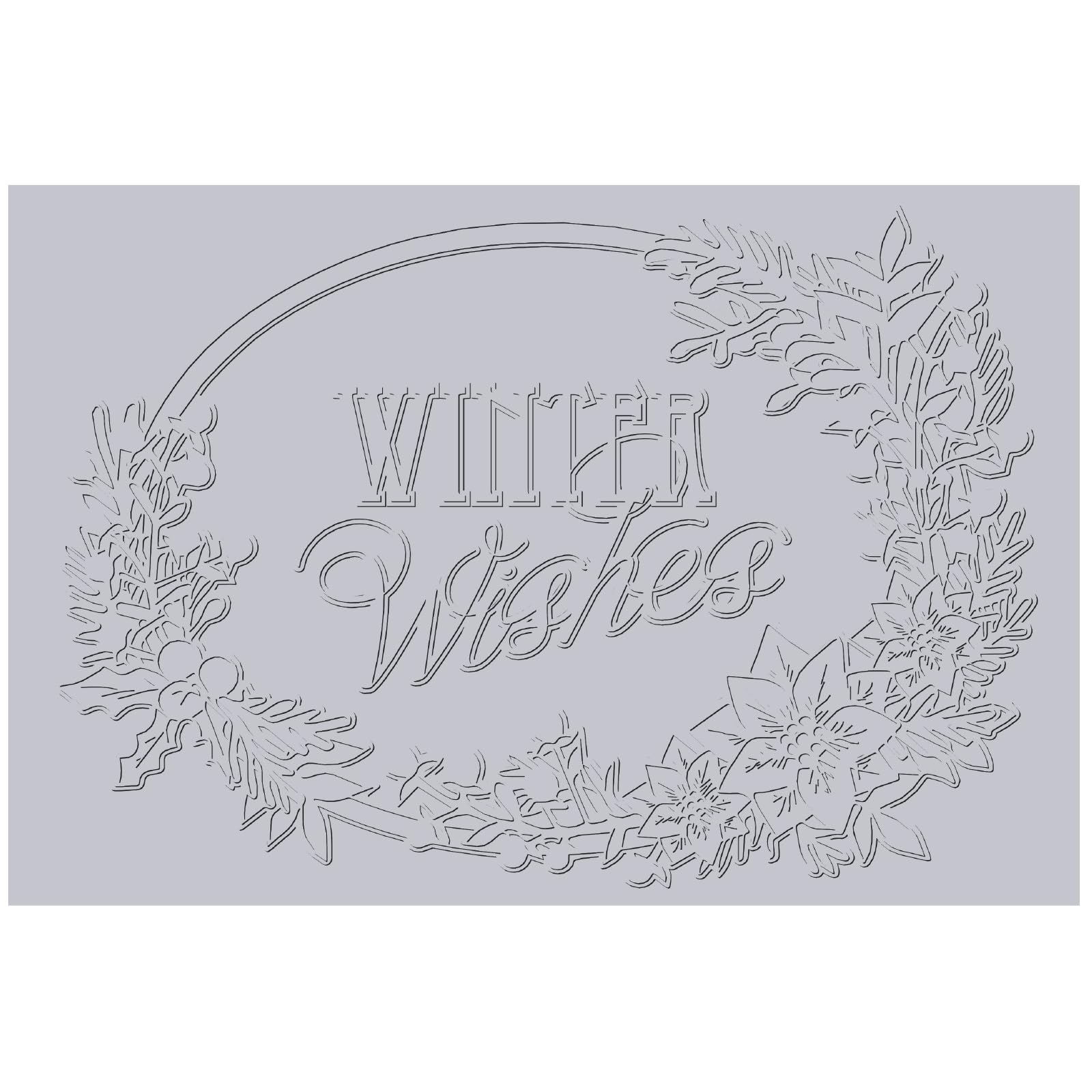 Sizzix 3-D Textured Impressions Embossing Folder Winter Wishes by Jen Long