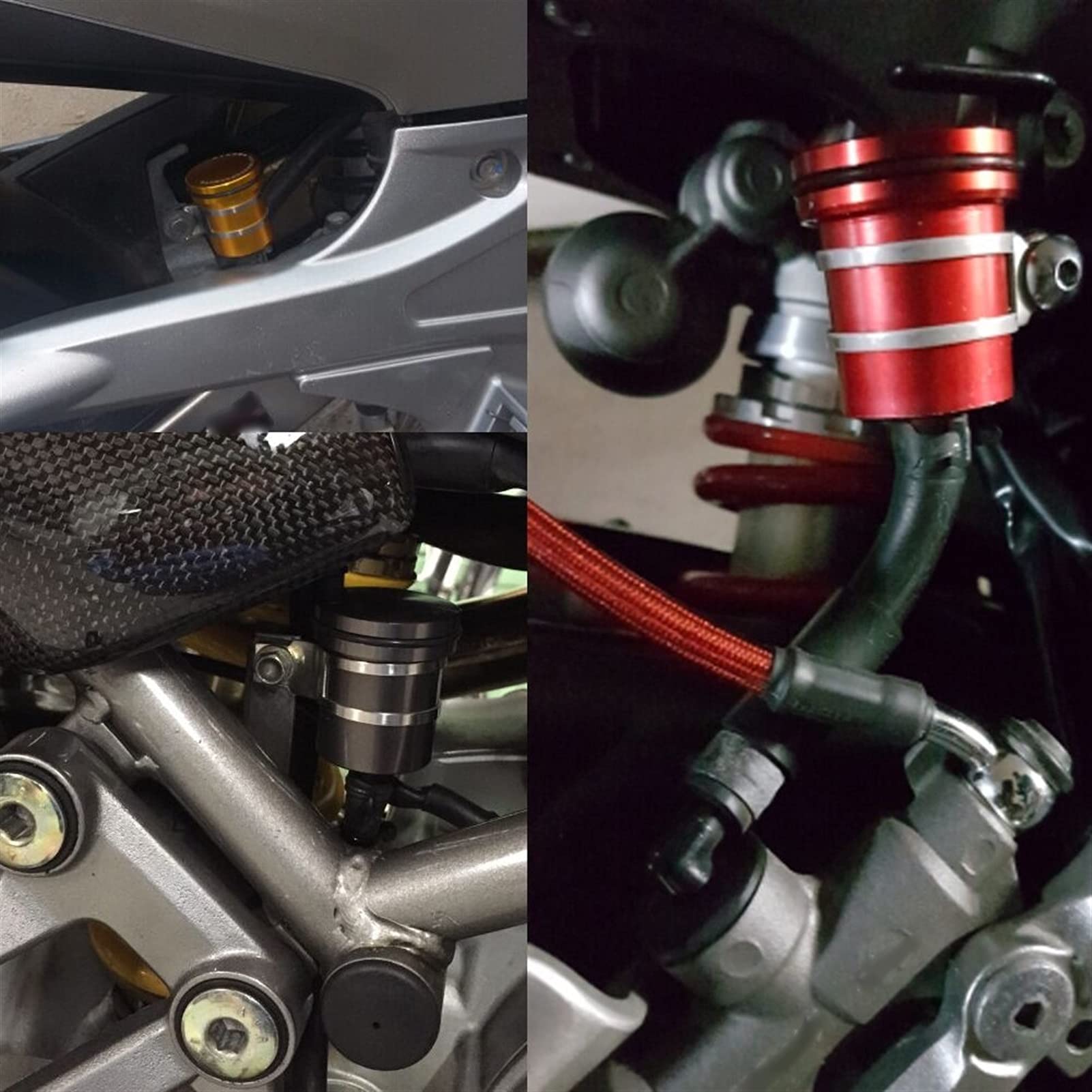 JDDRCASE CNC Bremsflüssigkeitsdeckel Für Ducati 999/749 - Aluminium Ölreservoir Cap (2003-2006)