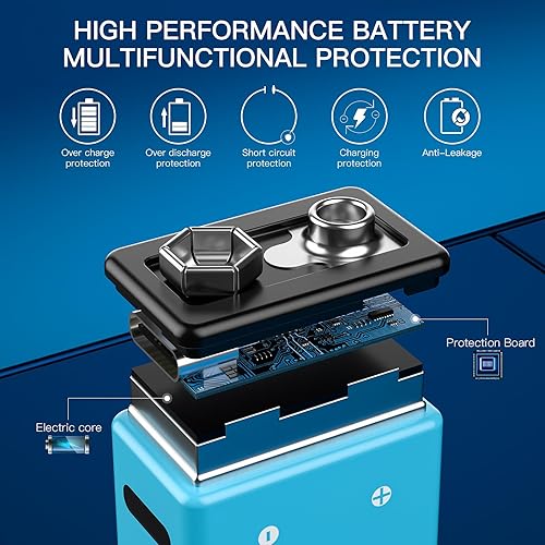 Miniatura 2 de Kratax Baterías de litio recargables USB de 9 V, paquete de 2 baterías de iones de litio de alta calidad de 760 mA6840 mWh, 9 voltios, 6F22 con