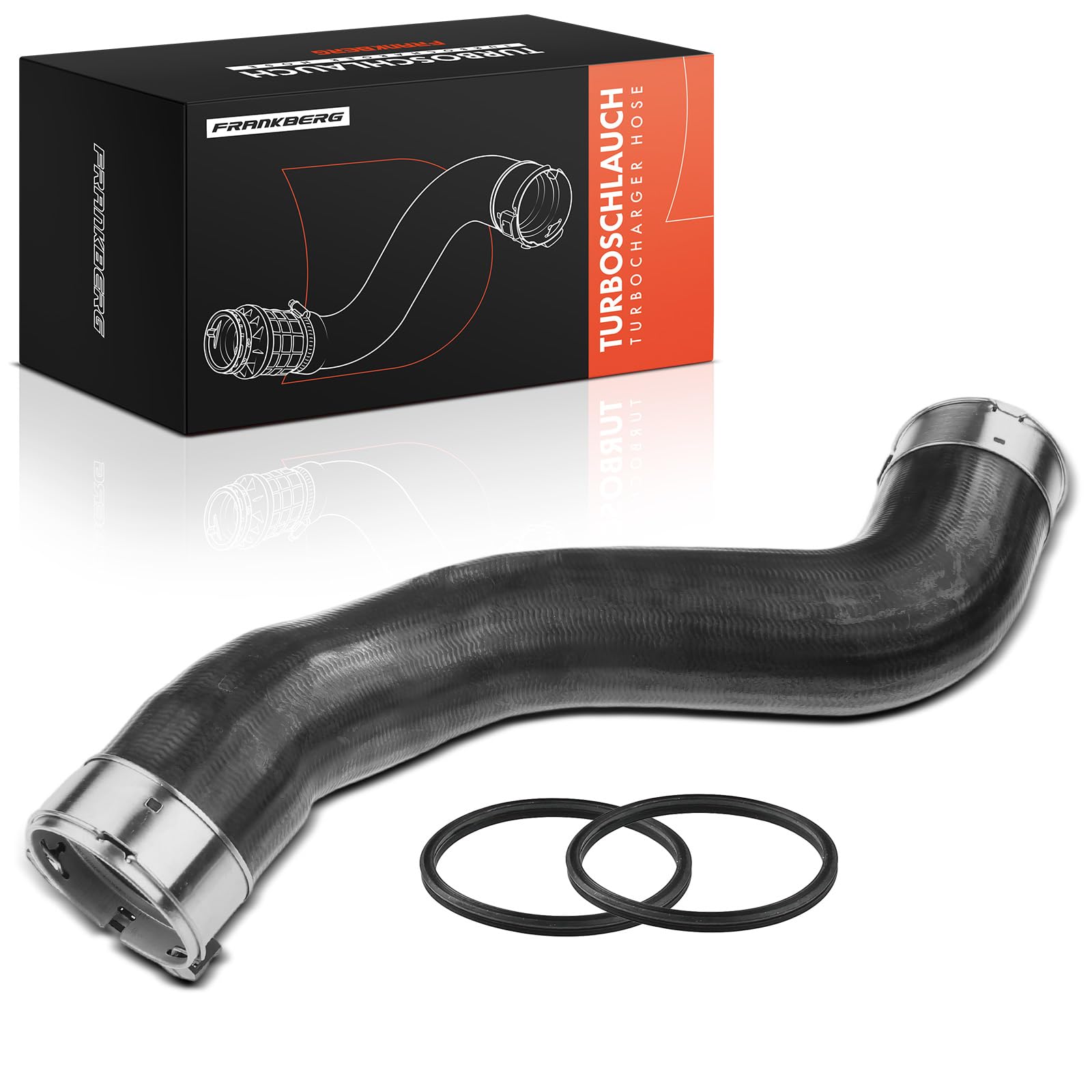 Frankberg Ladeluftschlauch Turboschlauch Links Kompatibel C-Klasse W204 C180 C200 C220 C250 2008-2014 E-Klasse W212 E200 E220 E250 2009-2016