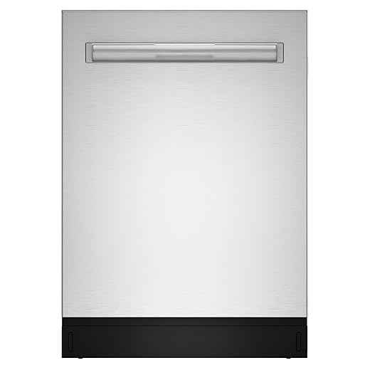 Sharp SDW6726MS 24-inch Stainless Steel Dishwasher, 47 dB Library Quiet, Third Rack, Power Wash Sprayer, 12 Place Settings,