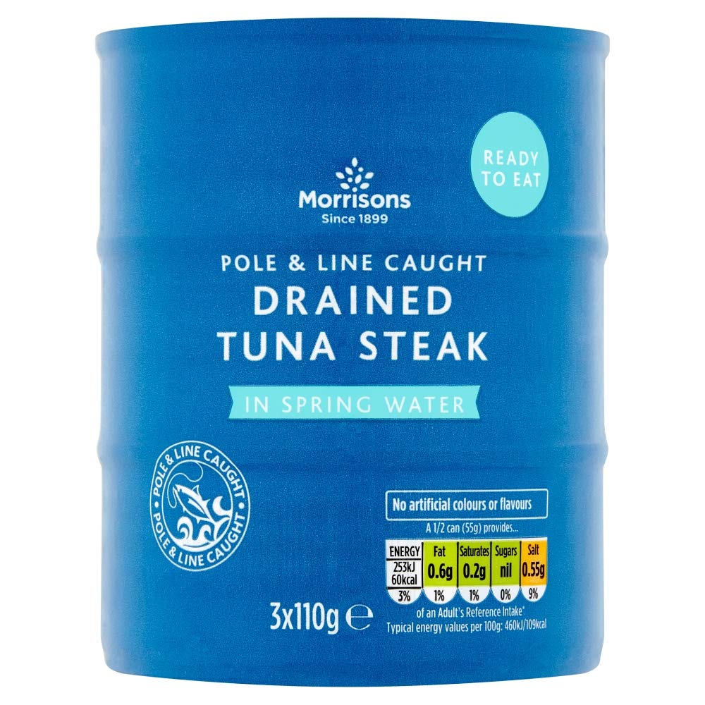 The Fishmonger Tuna Steak In Spring Water 110g Drained And Ready To Eat - View #5