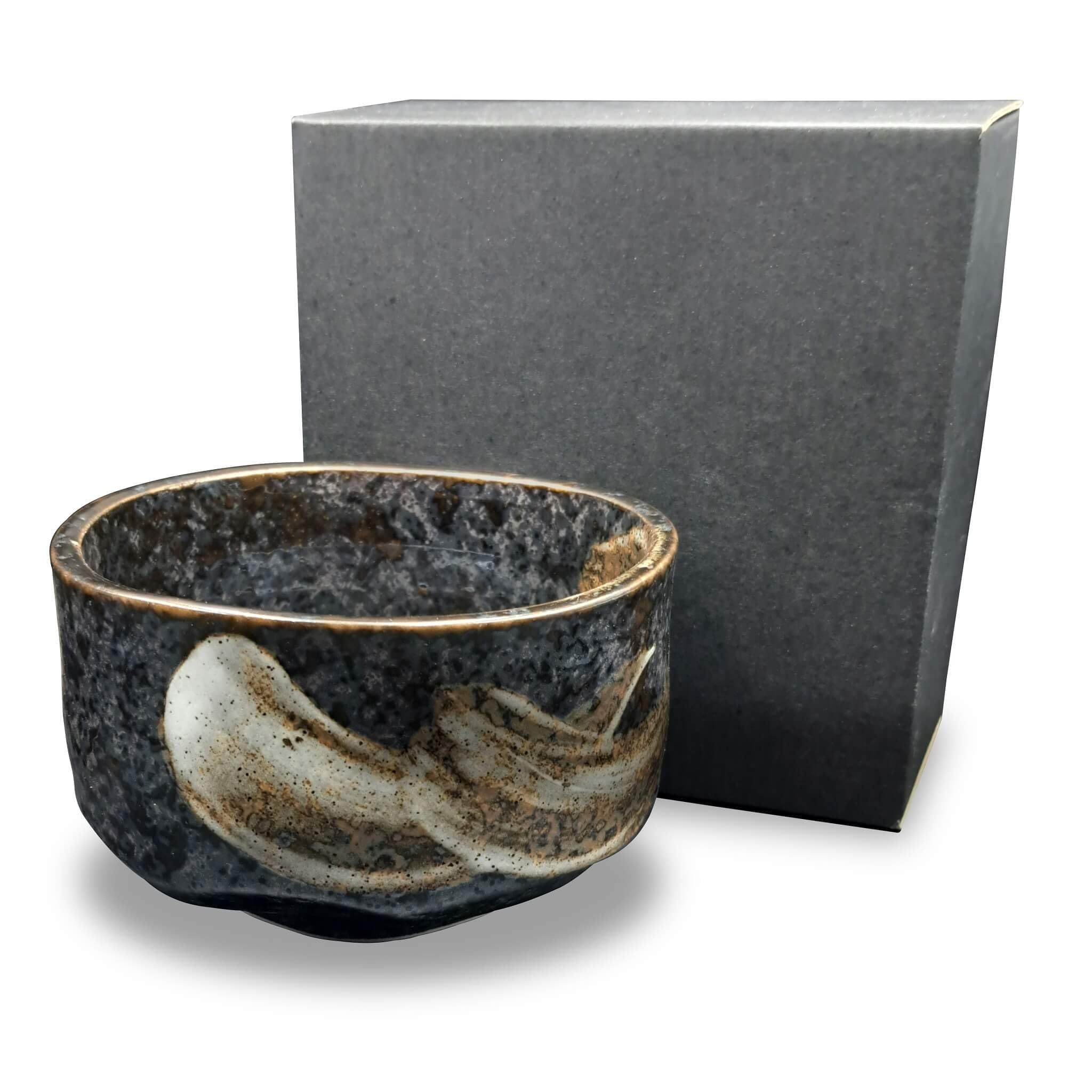 Japanische Matcha Schale Chawan Meisei handgemacht aus Keramik - Hergestellt in Japan - zur japanischen Tee-Zeremonie Matcha Zubereitung