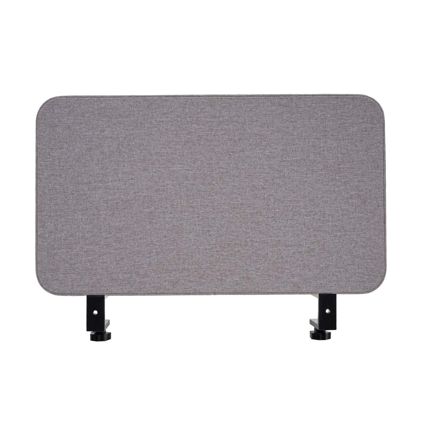 Tisch-Whiteboard HWC-G74, Büro-Sichtschutz Trennwand Schreibtisch Magnettafel Pinnwand, Stoff/Textil - 60x35cm grau