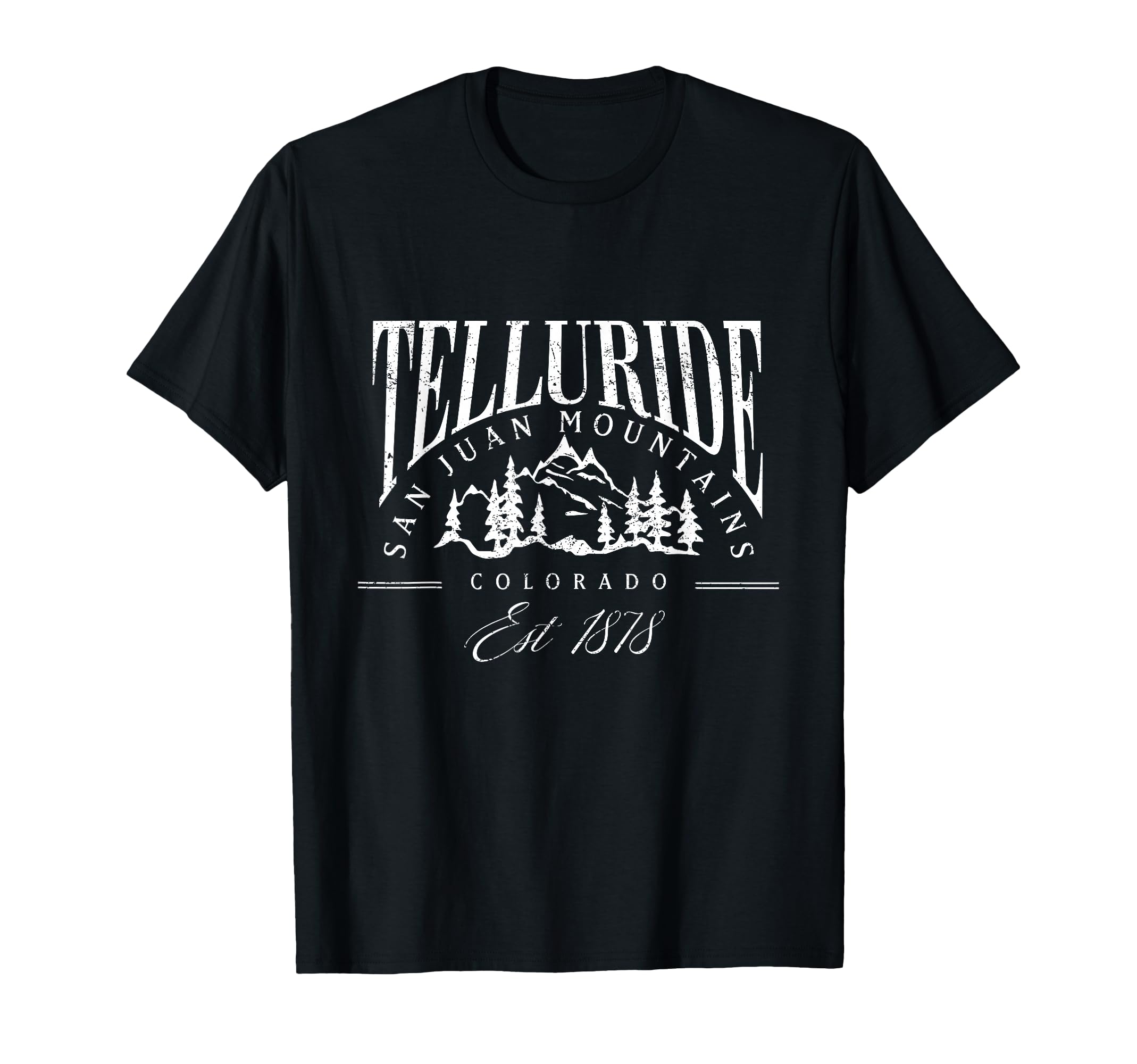 Vintage Telluride Colorado Ski Retro Mountain Varsity Style T-Shirt