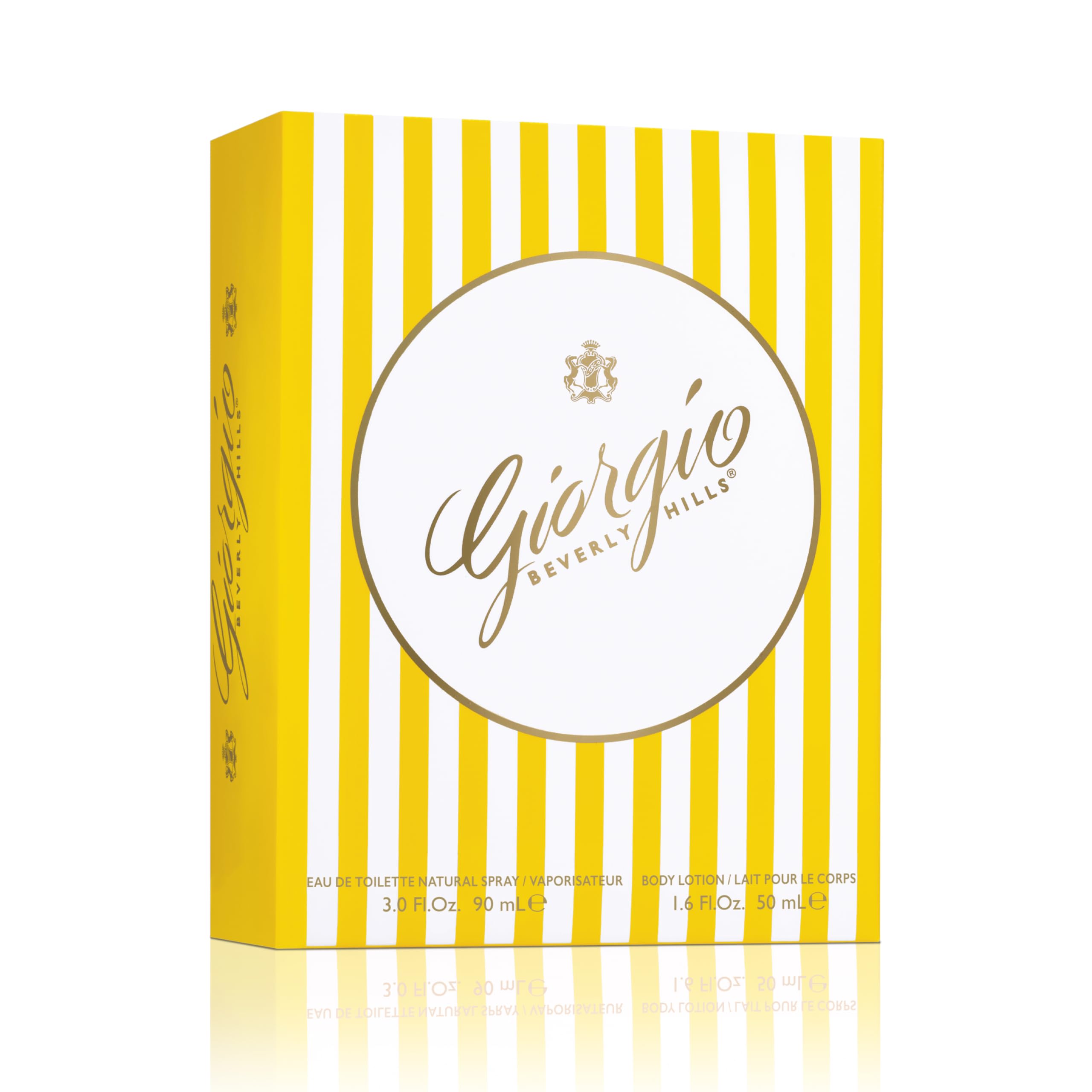 Giorgio Beverly Hills, Coffret Parfum Duo, Eau de Toilette pour Femme (90 ml) et Lotion Parfumée pour le Corps (50 ml), Senteur Florale, Poudrée et Intense
