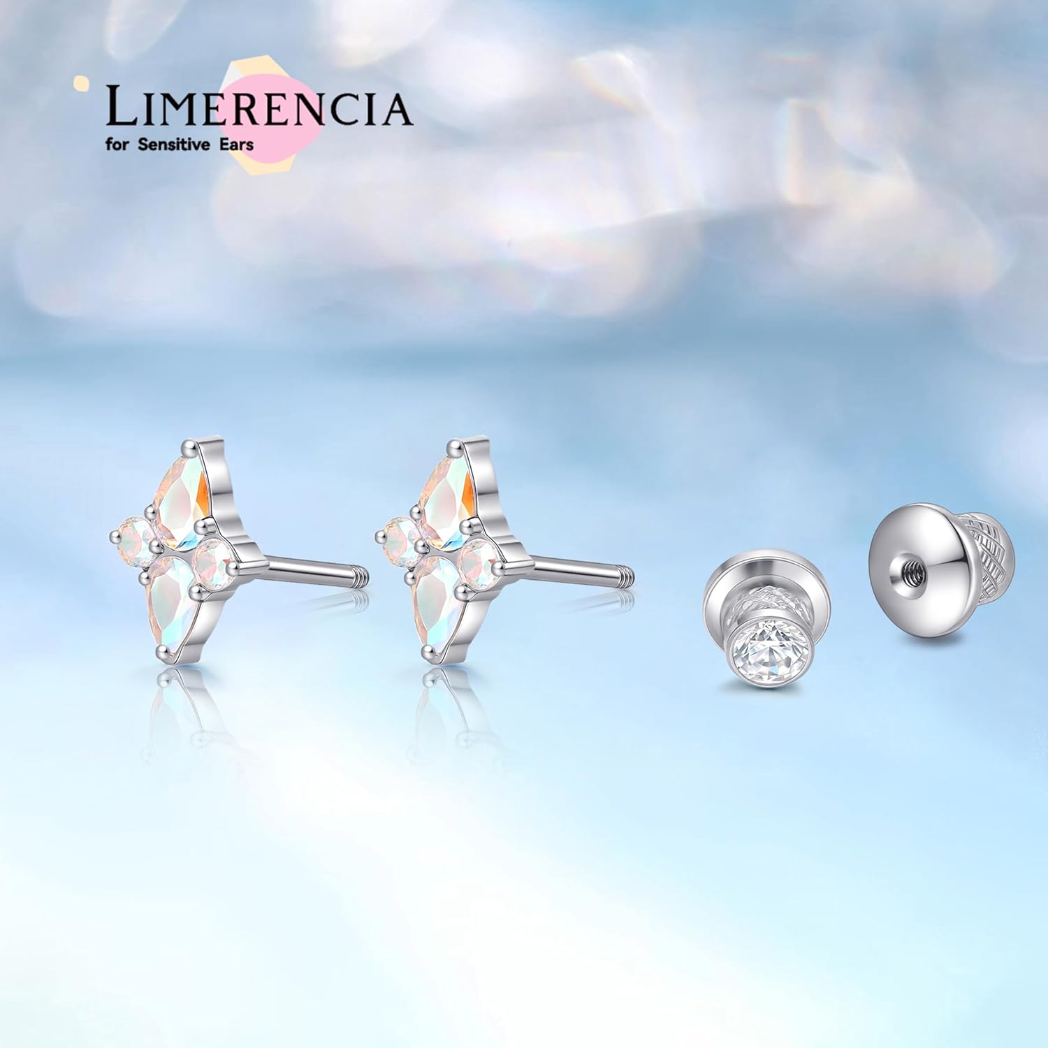 Limerencia Titanium Hypoallergenic G23 Implant Grade Screw Back Earrings Tragus 20G Helix F136 Piercing Post for Sensitive Ears Cartilage - Image 3