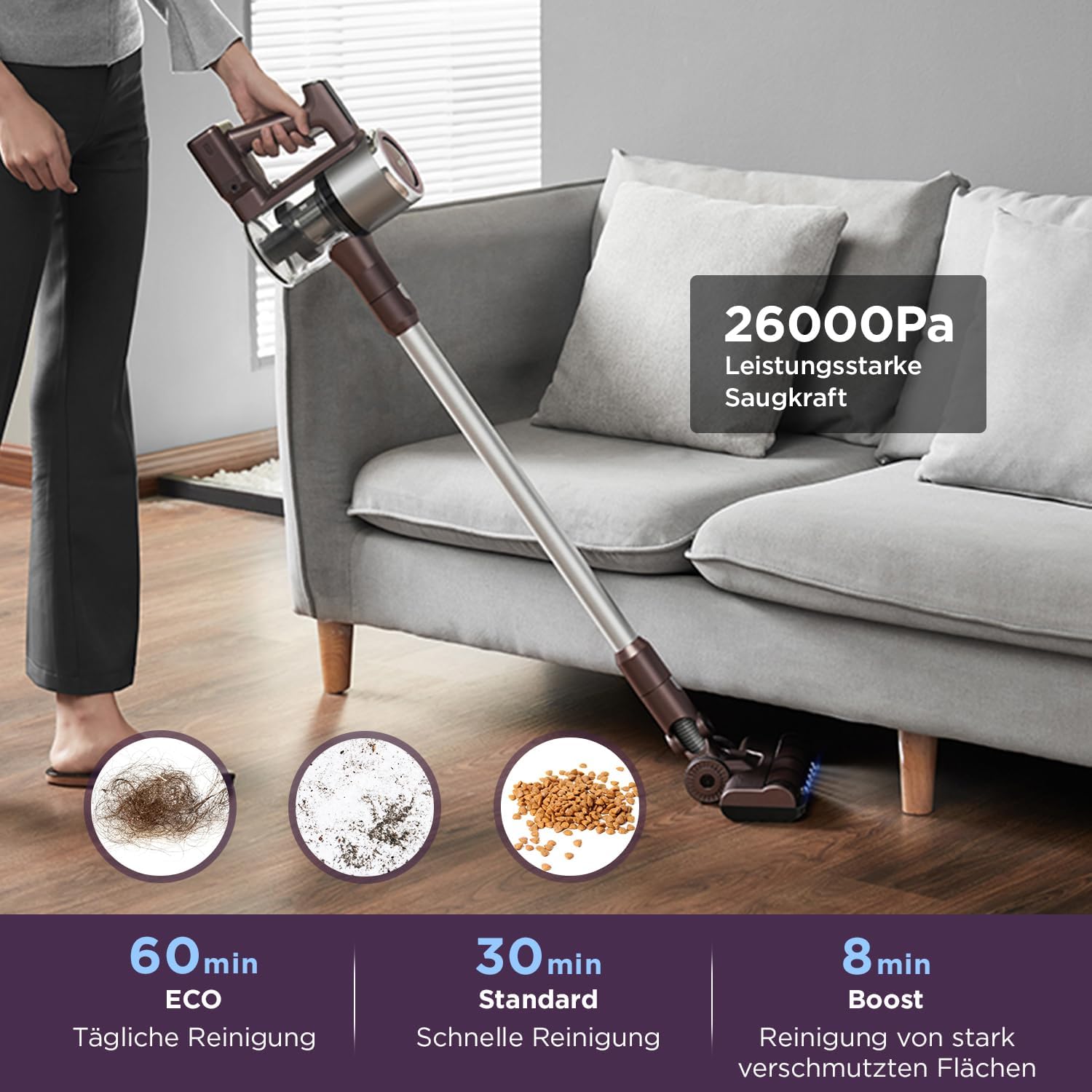 Eureka AK10 Power Modes and Suction