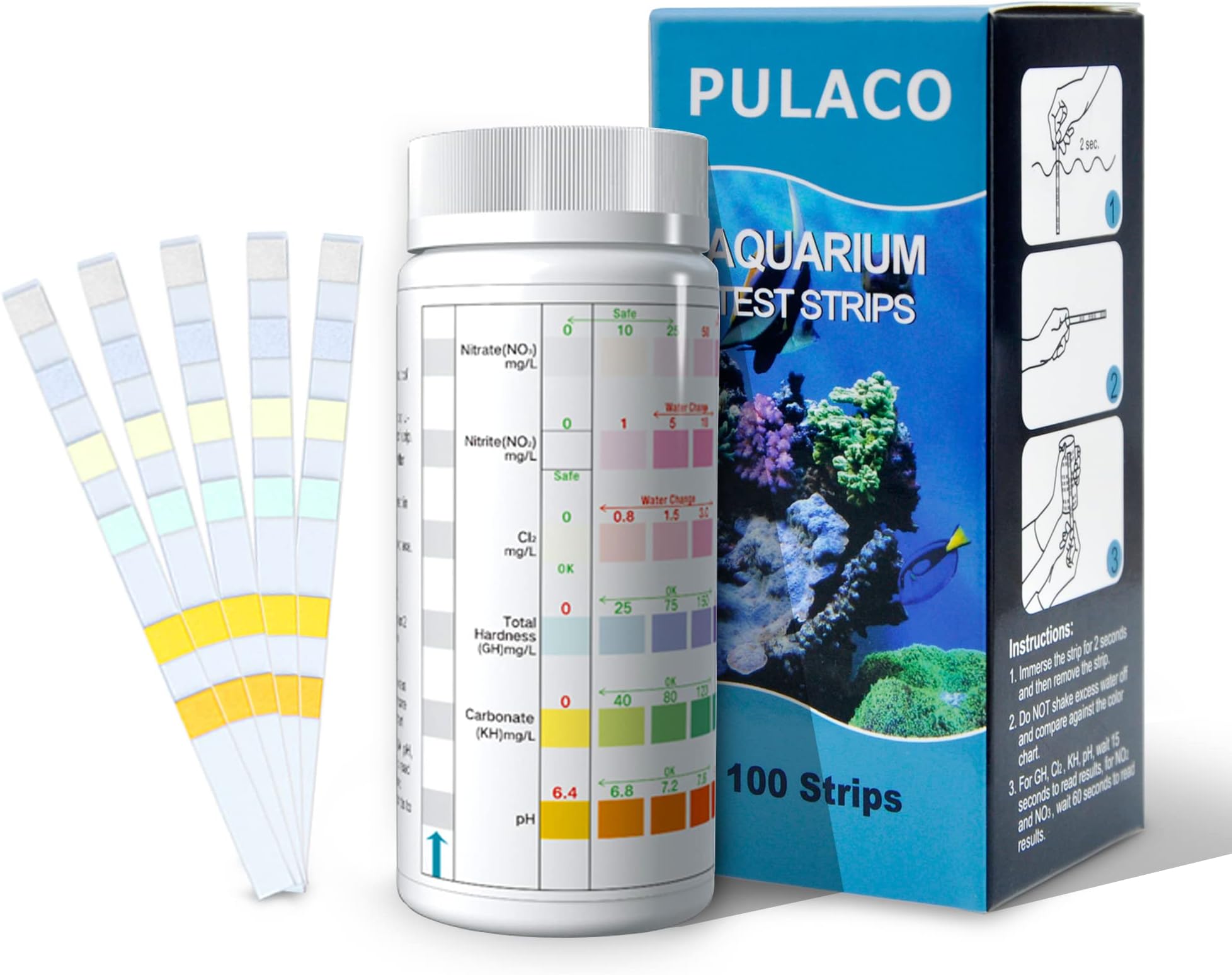 Tetra EasyStrips 6In1 aquarium Test Strips, Water