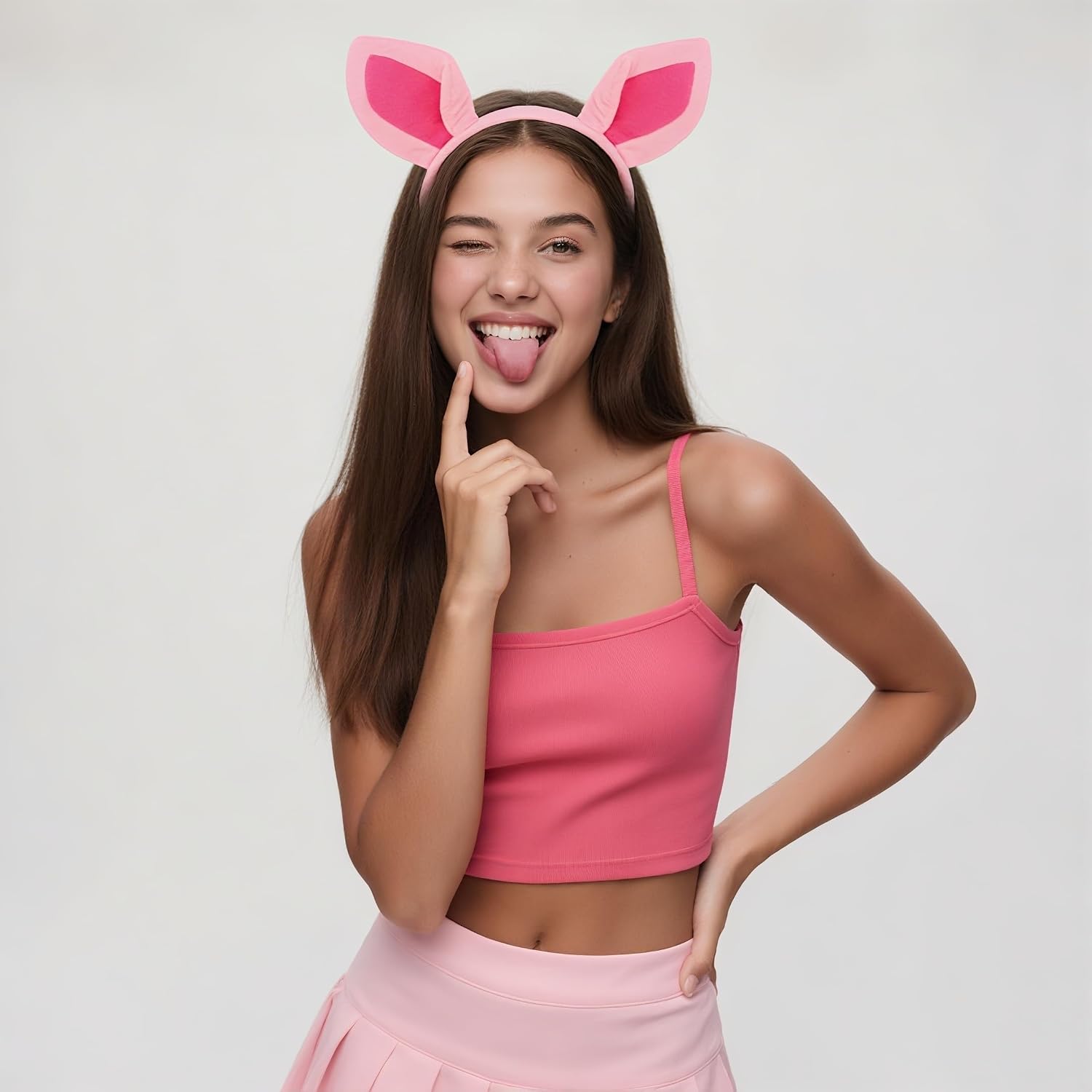 Bear, Pig, Tiger Ears Headbands 3 PCS, Friends Halloween Cosplay Ideas, Animal Ears Head Band,