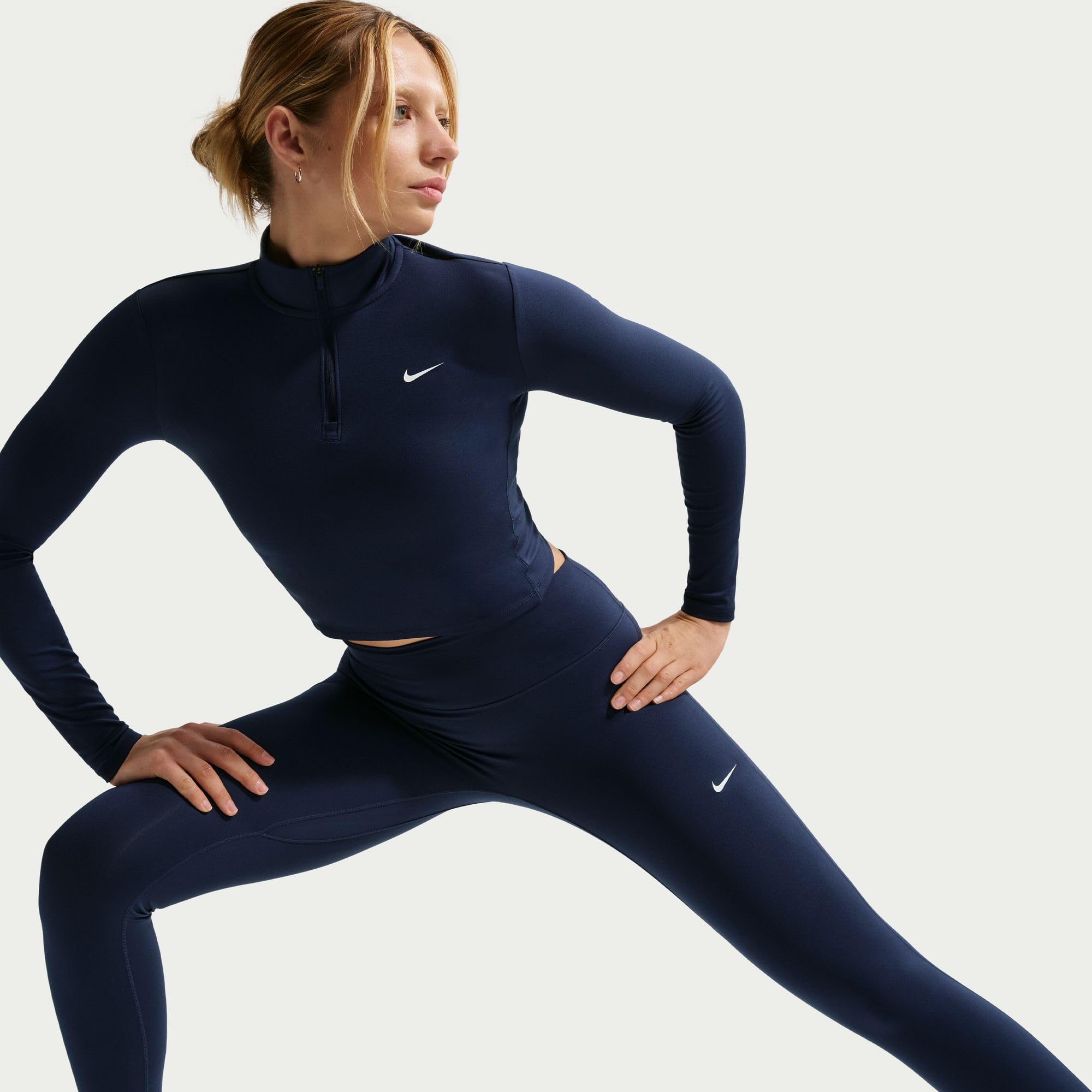 NIKE One mit Nahtloser Vorderseite Leggings in voller Länge mit hohem Bund für Damen, HJ9195