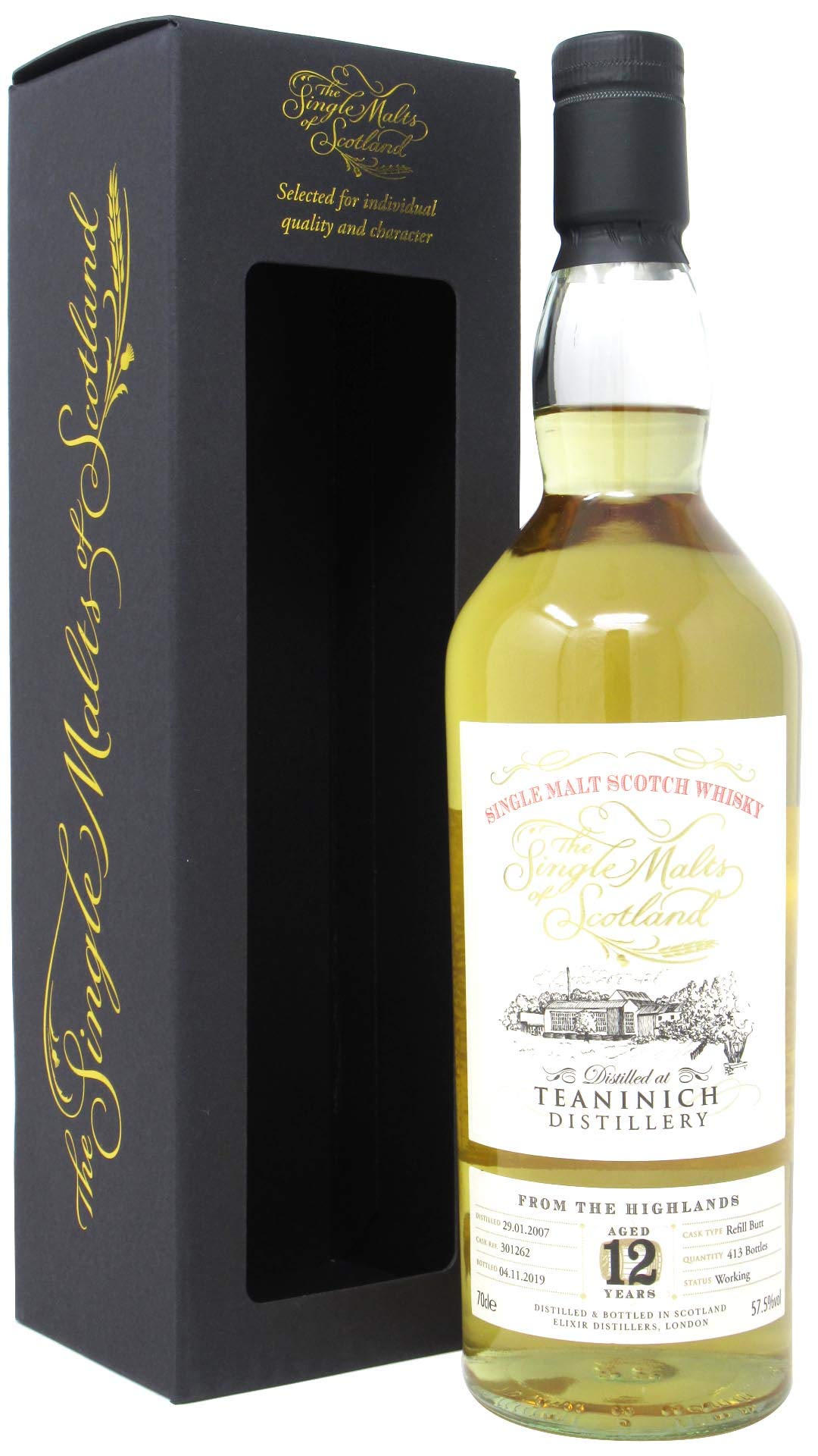 Teaninich - The Single Malts Of Scotland Single Cask #301262-2007 12 year old Whisky