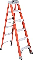 Louisville Ladder FS1506 6ft Type IA Fiberglass Step Ladder - 300lb Capacity, Non-Conductive, ProTop Tool Storage