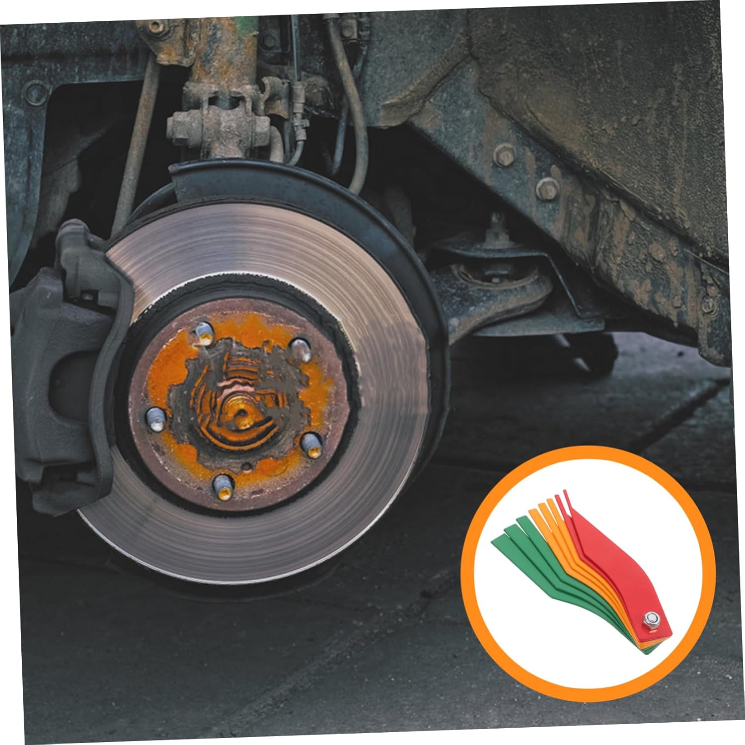 Accurate Car Brake Pad Gauge Multi-Functional Brake Pad Measuring Instrument Easy Measurement