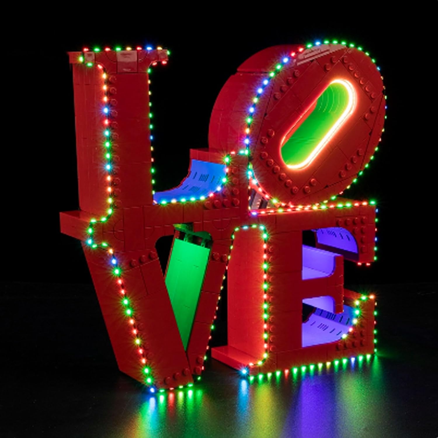 LED Lighting Kit Compatible with Lego 31214 Love Sculpture Series LED Light Set (Model Kit Not Included - Lighting Components Only) (Remote Control Version)