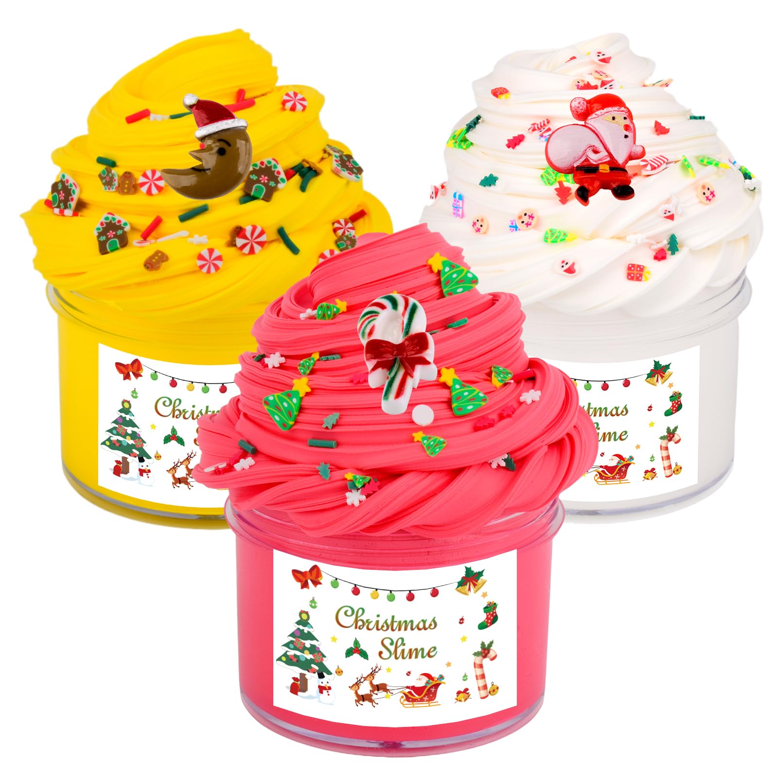 Butter Slime Kit for Party Favors 3 Pack, Scented, Soft and Non-Sticky, Birthday Presents for Girl Boys, Stress Relief Slime Bulk for Easter Egg Basket Fillers, Party Bag Fillings