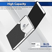 Vista 5 de Tarjetero para Tarjetas de Presentación de Lujo de Cuero PU y Estuche para Múltiples Tarjetas, Tarjetero para Tarjetas de Presentación de Negocios