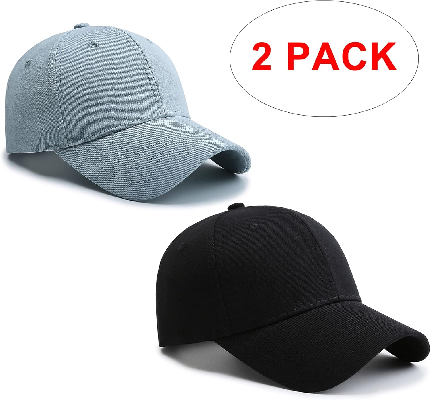PFFY 2 Packs Baseball Cap Golf Dad Hat for Men and Women - Image 2