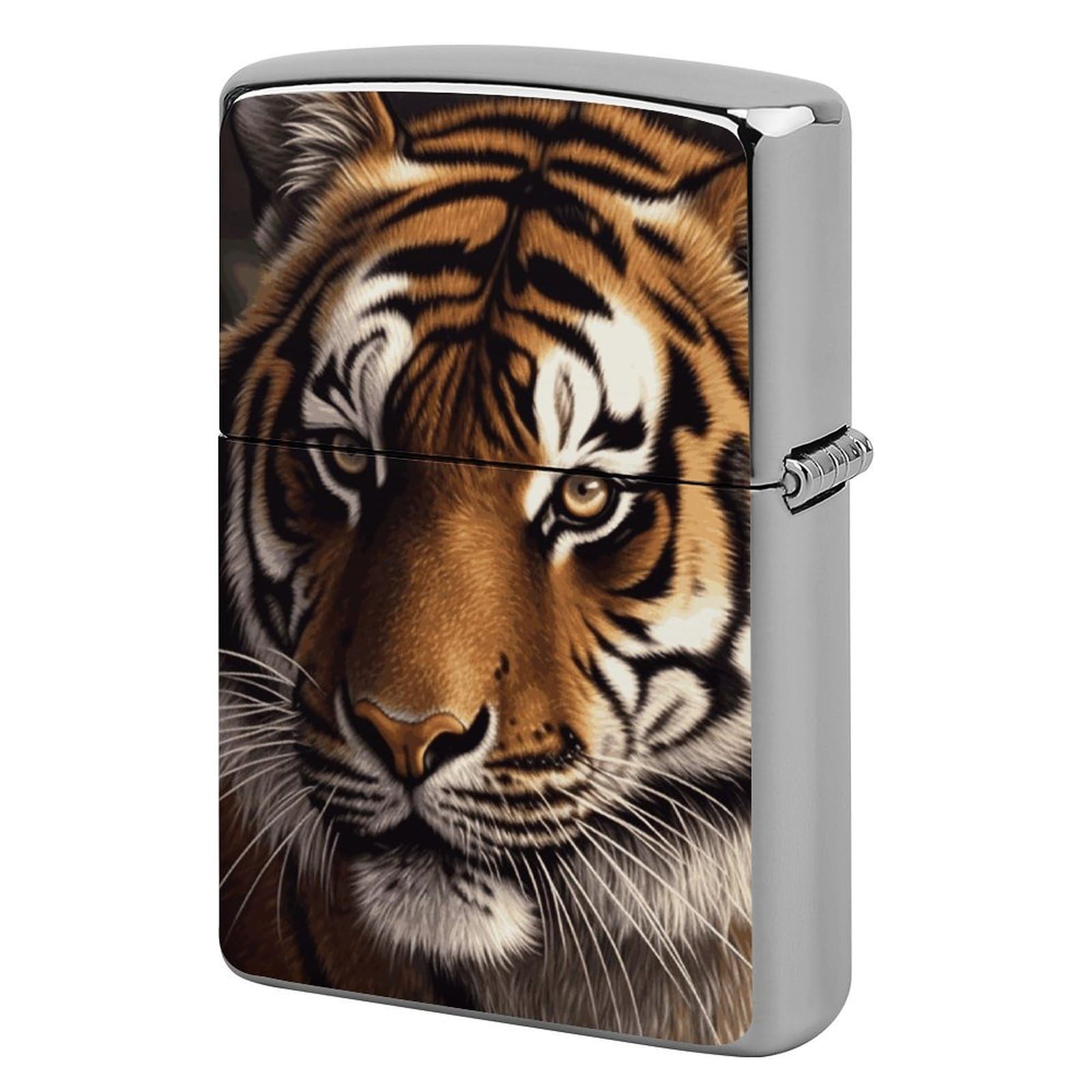 Bengal Tiger Lighter Case for Men, Personalized Lighter Cover for Valentine's Day Gifts, Flip-Top Lighters Shell for Outdoor, Portable Lighters Protective Sleeve