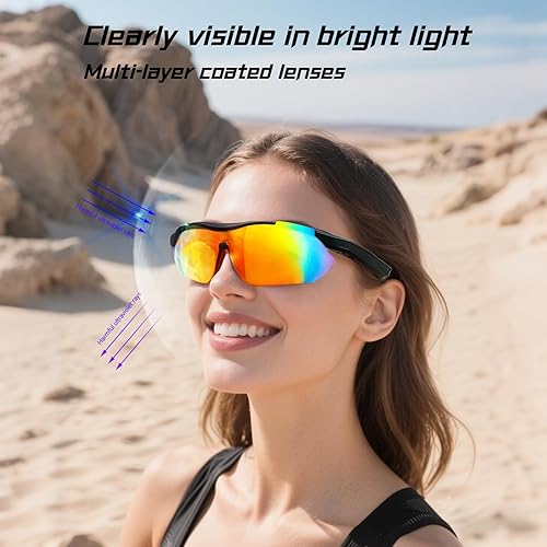 Miniatura 3 de Gafas de sol polarizadas Bluetooth para hombres y mujeres, protección UV, altavoces de oído abierto, micrófono integrado, lentes inteligentes