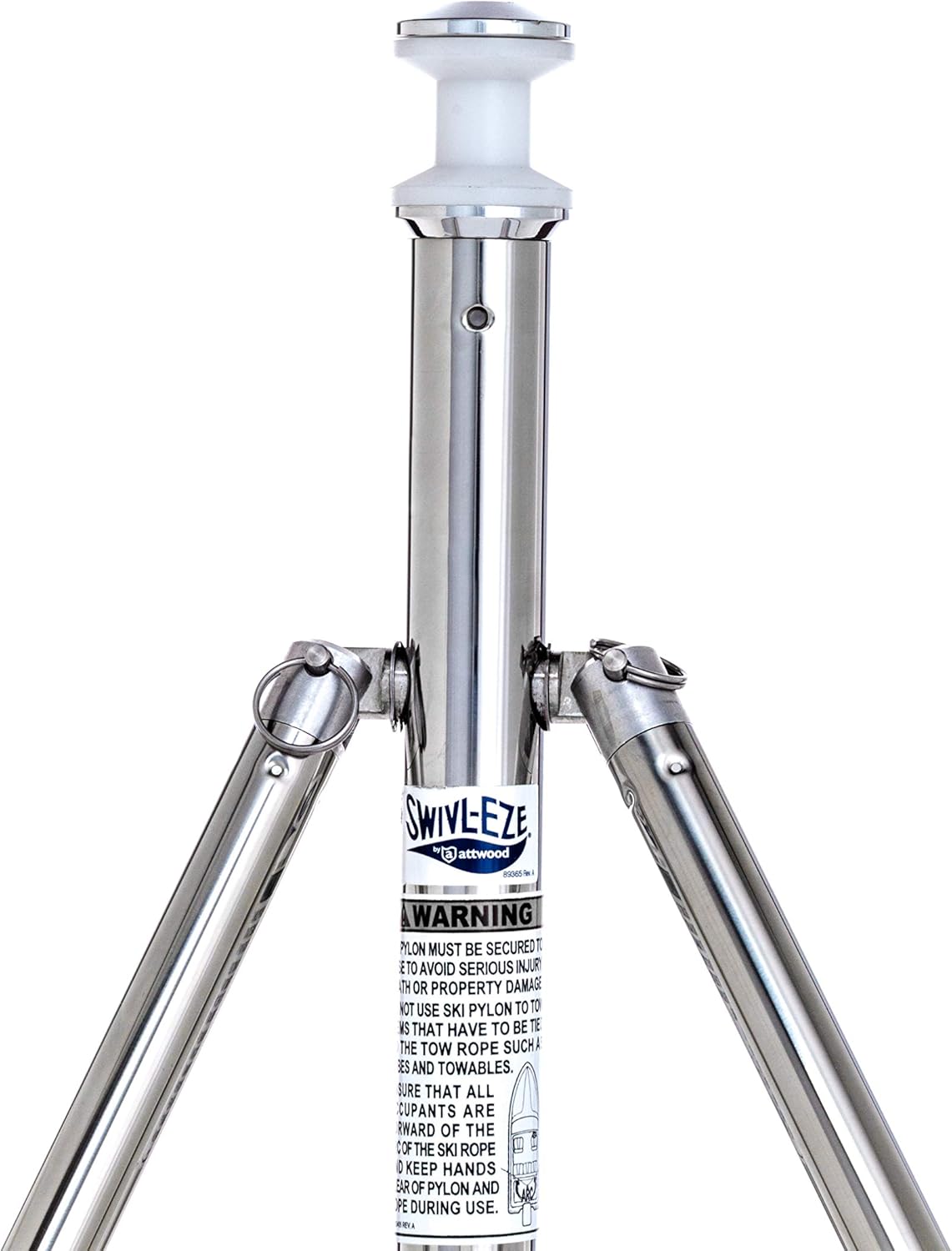 Attwood Corporation 903-009-S Fixed Height Ski Tows with Swivel Head, 45-inch