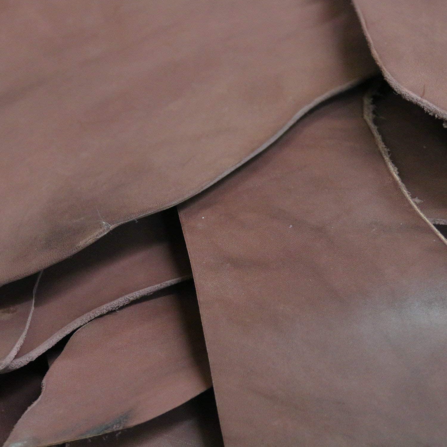 Holster & Sheath Tooling Leather, Veg Tanned, 5 Pounds of Large 7-9oz Pieces(2.75mm-3.75mm), Havanna Brown, Great for Crafting & General Leatherwork