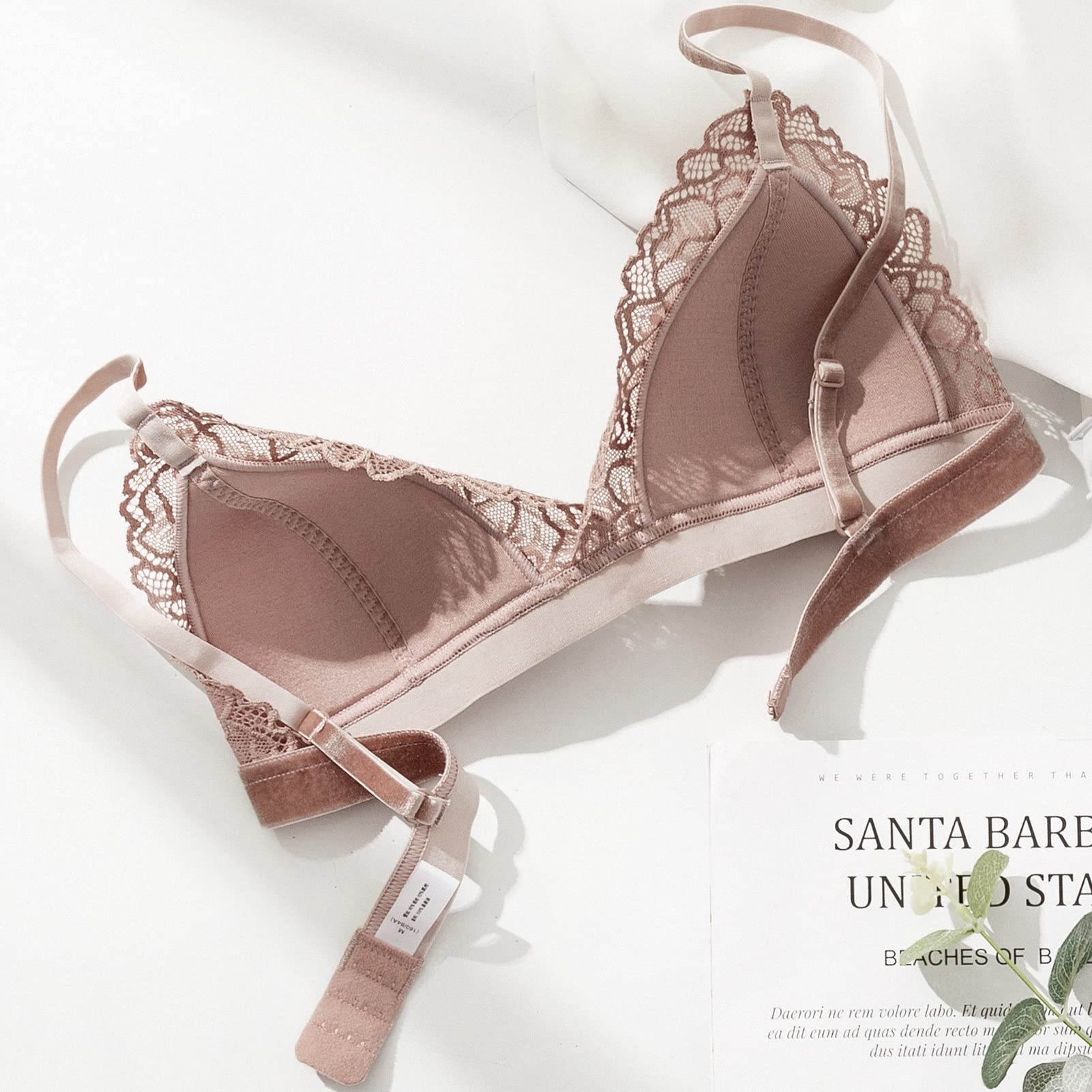 Reggiseno a Triangolo in Seta da Donna, Intimo, Coppa Morbida, Bralette, Reggiseni Senza Fili, per Ragazze, Seno Piccolo, Lingerie, Top Senza Spalline