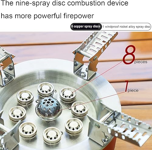 Miniatura 3 de Bulin AirOka B18 Puls 23800W Aleación Portátil Picnic Camping Estufa a prueba de viento Diseño Quemador de cocina de gas con encendido