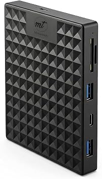 Nexus 1TB Portable External Hard Drive with Built-in Docking Station -5-in-1 USBC Hub, USB 3.1 10Gbps, SD & MicroSD, Bus-Powered, Compatible with MacBook, Laptop, iPad 1TB + 5-in-1 Dock