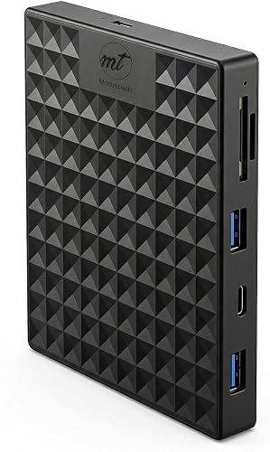 ModusTech Nexus 500GB Portable External Hard Drive with Built-In Docking Station -5-in-1 USBC Hub, USB 3.1 10Gbps, SD & MicroSD, Bus-Powered, Compatible with MacBook, Laptop, iPad (5-IN-1 DOCK)