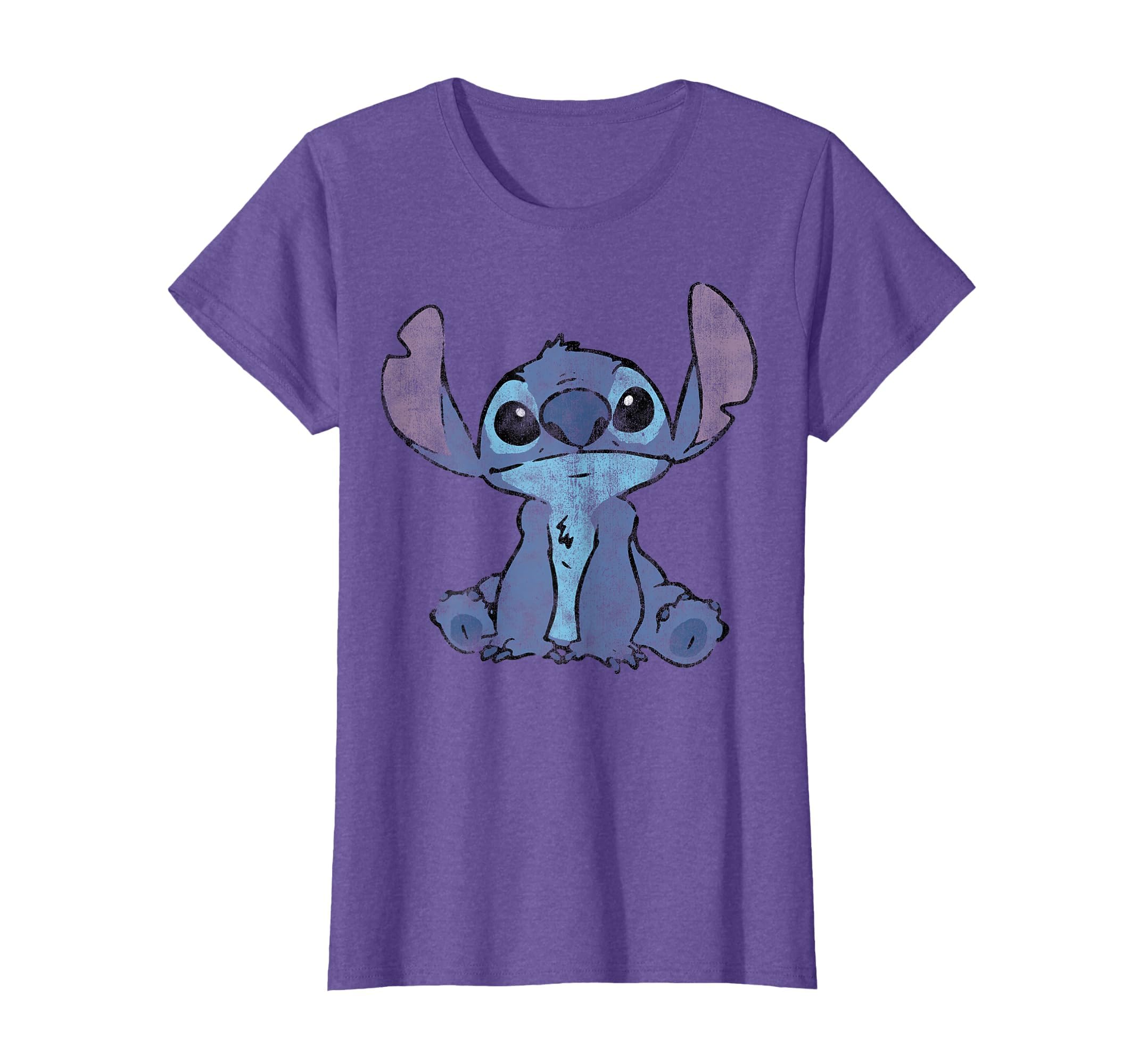 Disney Lilo &amp; Stitch Distressed Stitch Portrait T-Shirt