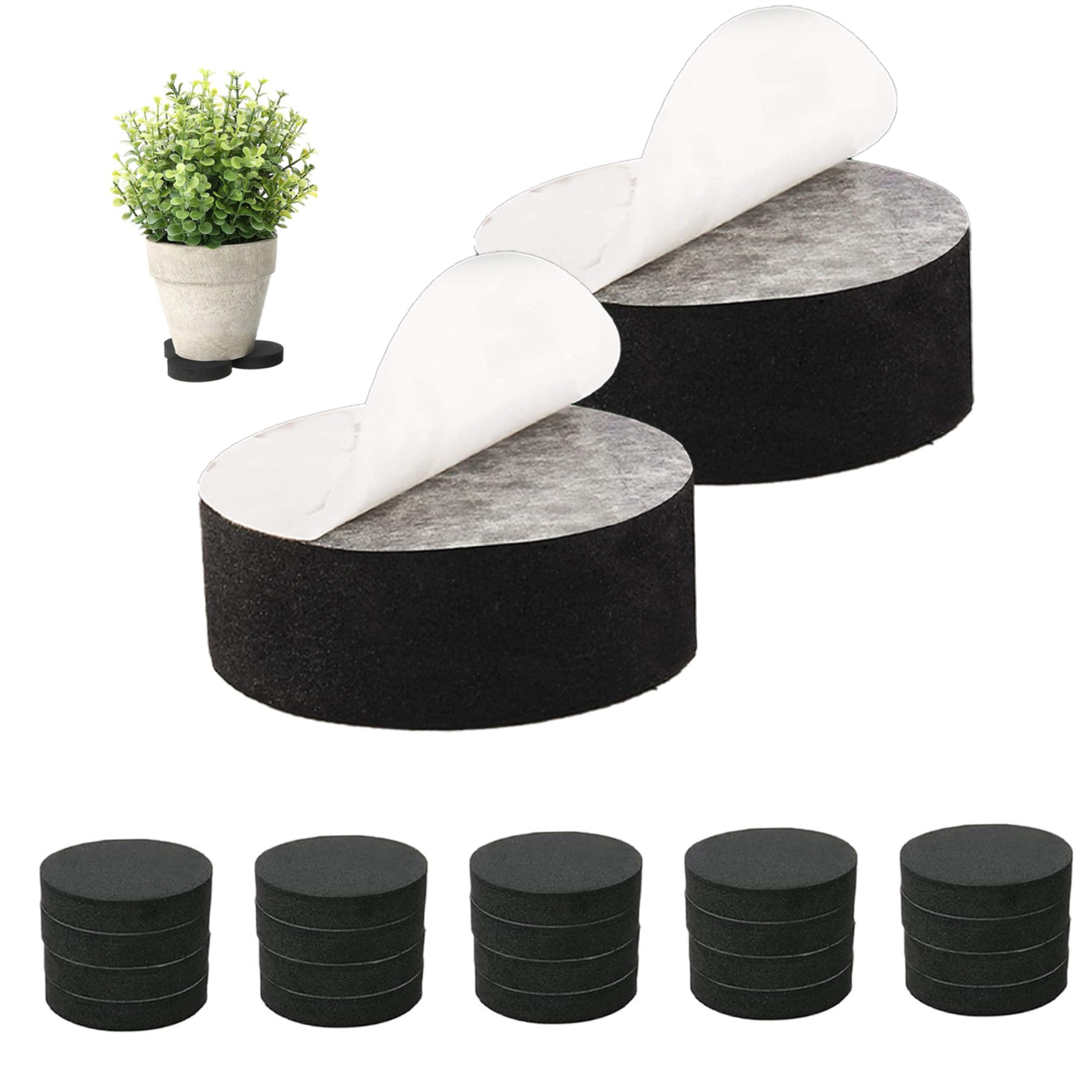 Rehausseurs de pots de fleurs invisibles en EVA x72 pour drainage de jardin