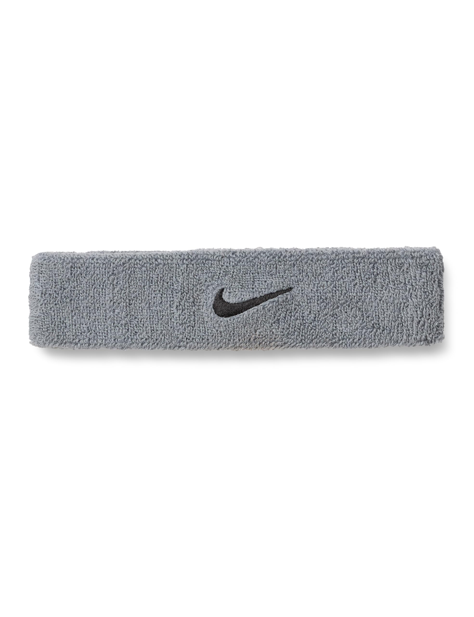 Nike Swoosh Classic Headband Running Fitness Training Sports Hairband, Cool Grey/Black, One Size