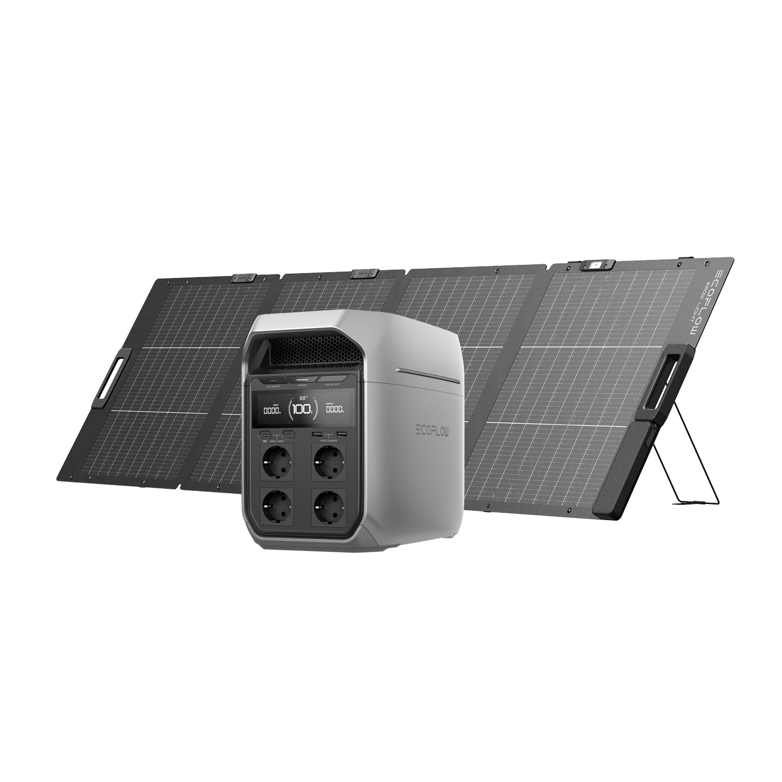 Generador solar EF ECOFLOW DELTA 3 Plus con panel solar de 220 W