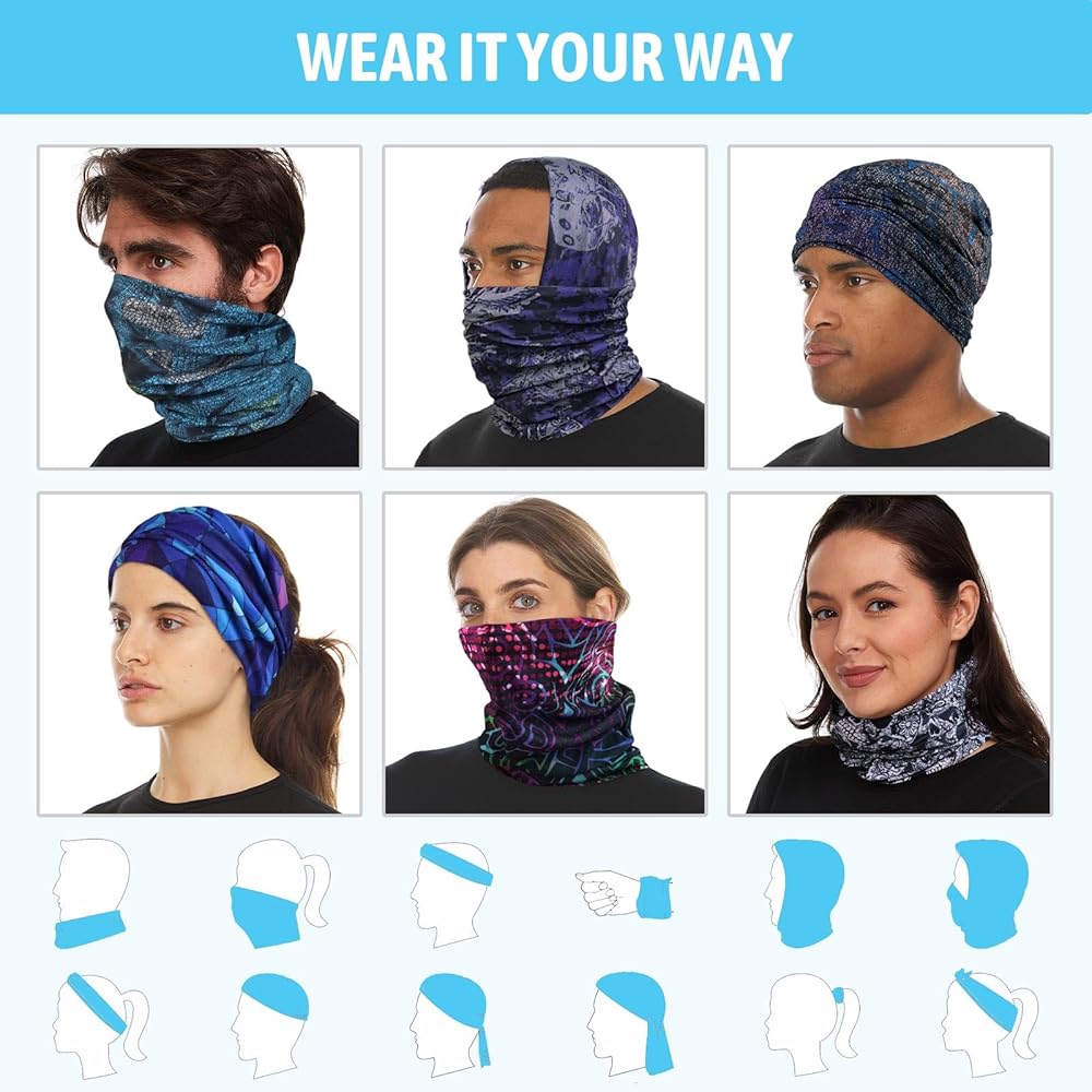 Lot De 60 Cache-cou Pour Homme Et Femme - Protection UV - Bandana