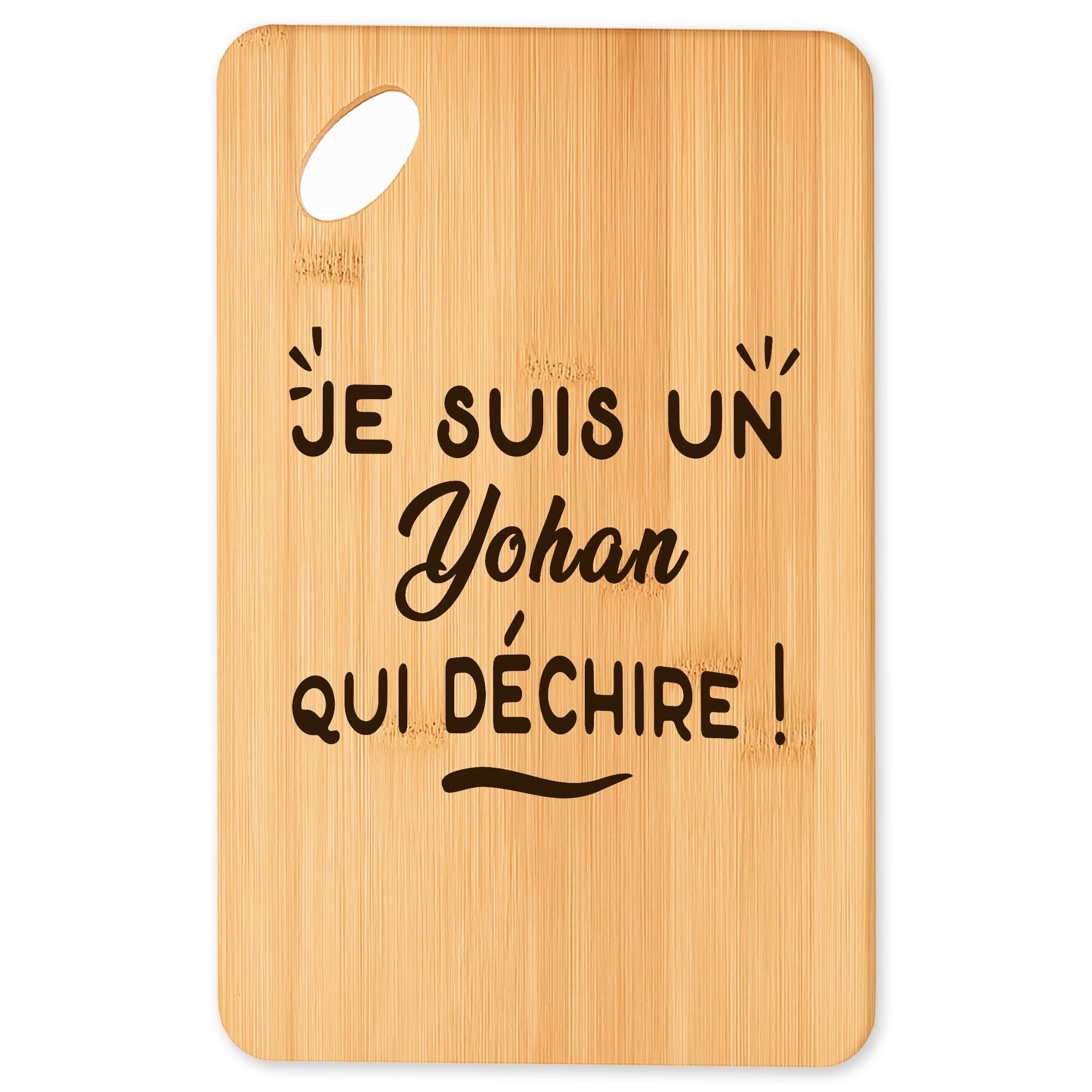 Planche à découper Yohan en bambou fini les plateaux fragiles pour vos repas de barbecue