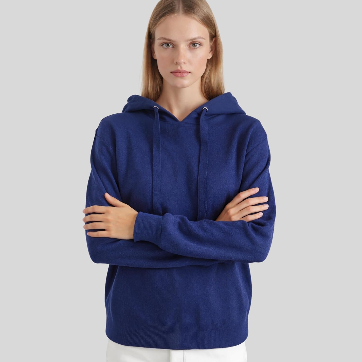 Women's 100% Merino Wool Long Sleeve,Casual Outdoor Performance, Sof t Hoodie Sweater