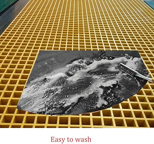 Miniatura 10 de Alfombrilla ignífuga para terraza, parrilla de protección y patio para hogueras de chimenea, alfombrilla ignífuga, protector de cubierta para