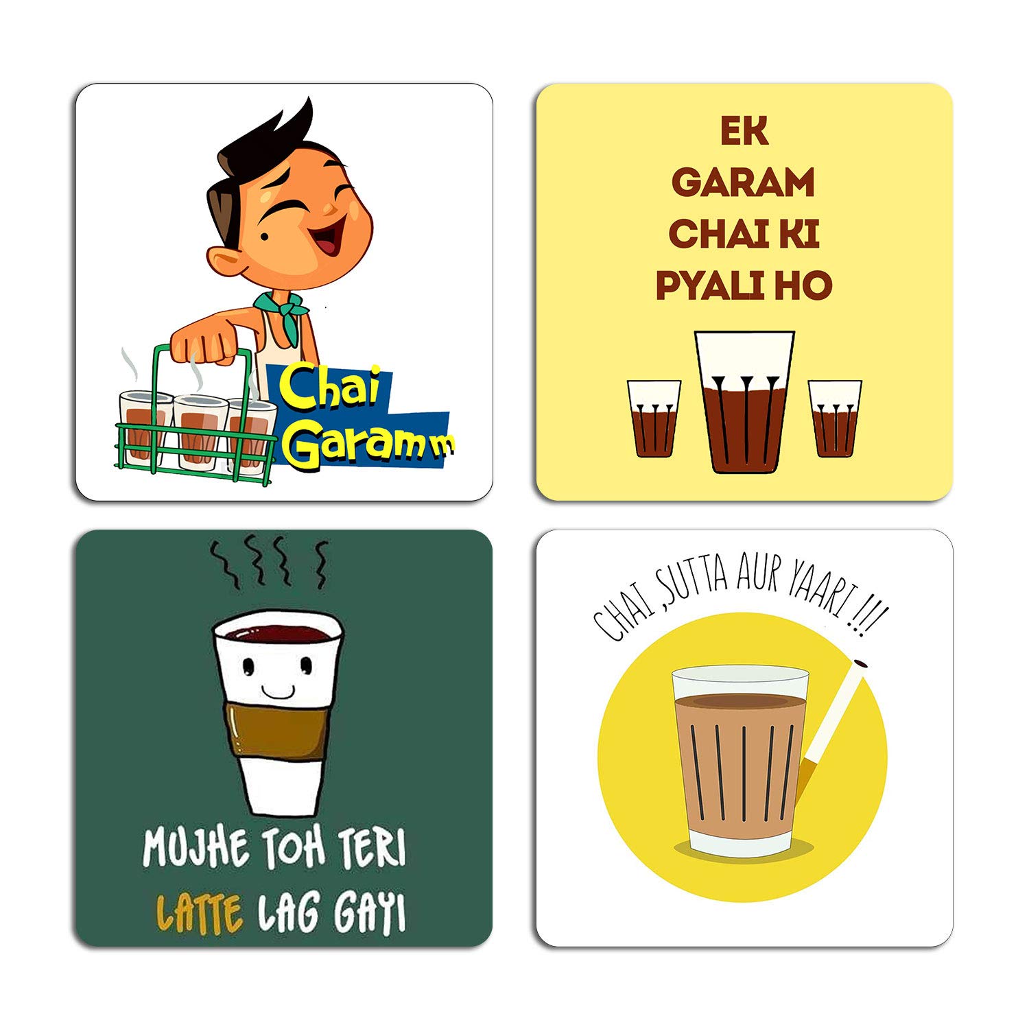 ASHVAH Attitude Coasters - Prints & Typography -24 ASHVAH Attitude Coasters - Prints & Typography -24