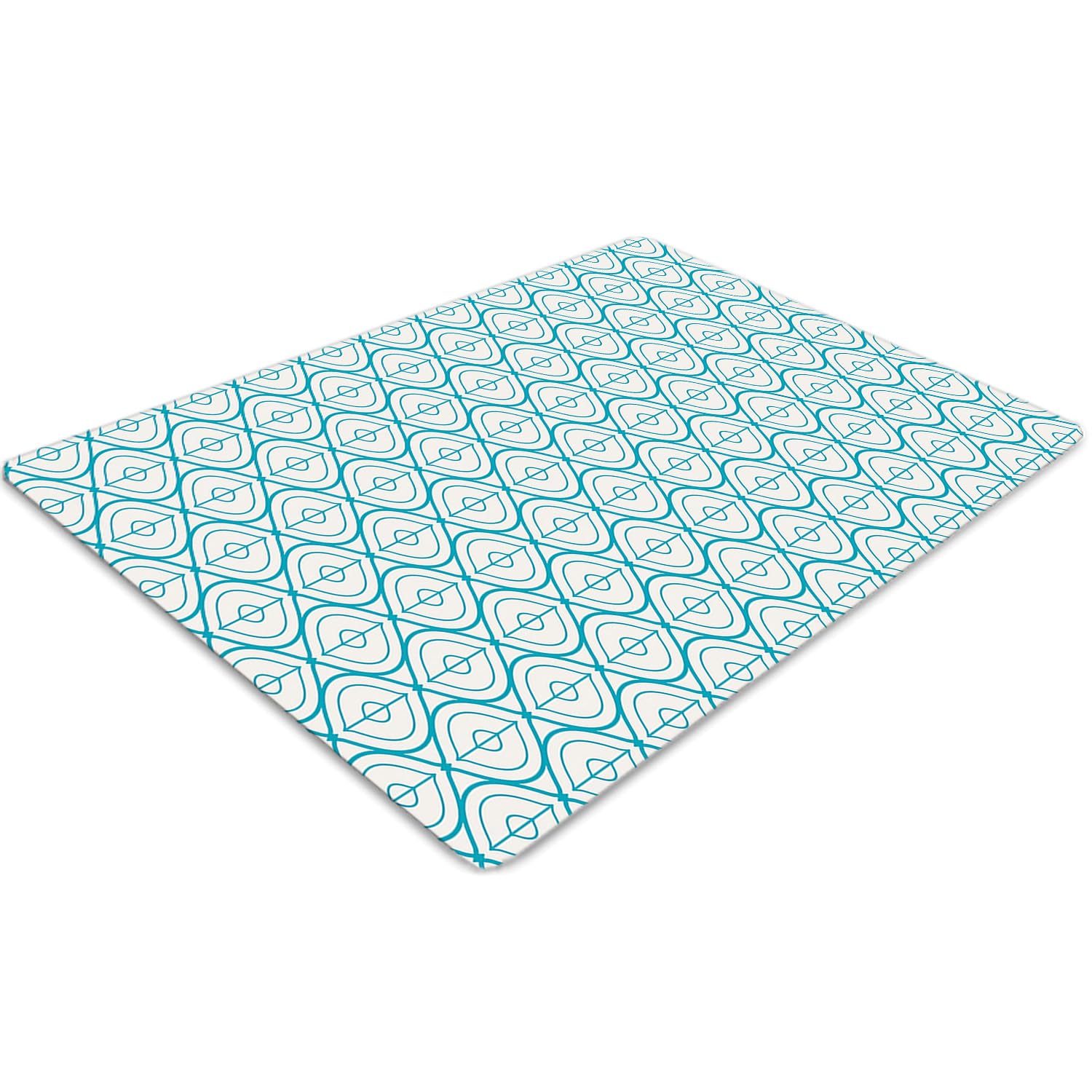 Tapis pour protection de sol étanche et antidérapant en PVC rectangulaire facile à nettoyer