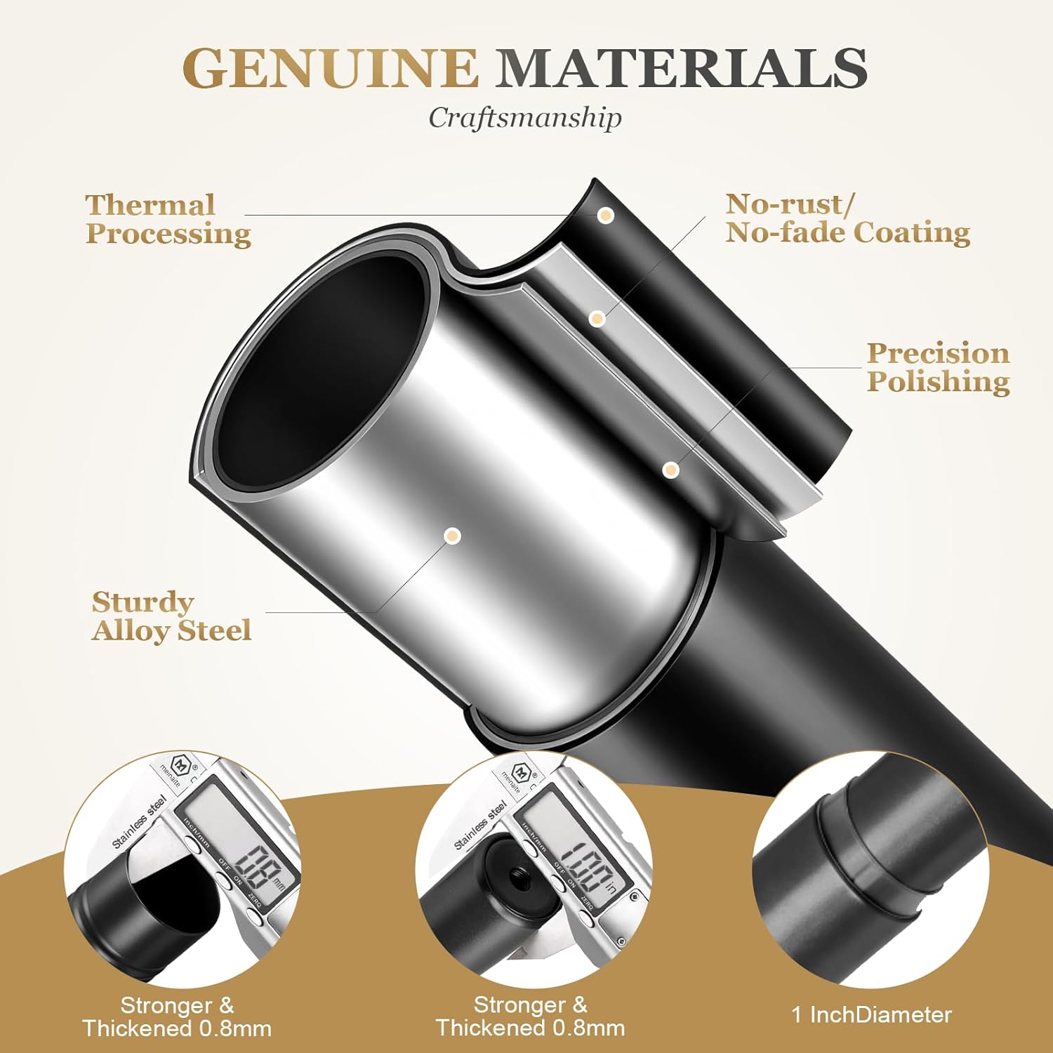 1 Inch Black Curtain Rods for windows,Heavy Duty Curtain Rods for Windows 48 to 84 Inch,Standard Decorative Window Curtain Rod Set with Brackets for bathroom Kitchen Bedroom Window