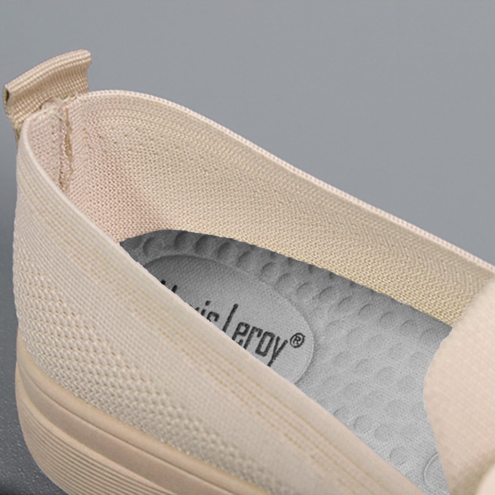 Alexis Leroy Basket San Lacet Femme Maille Confortable Chaussures de Marche