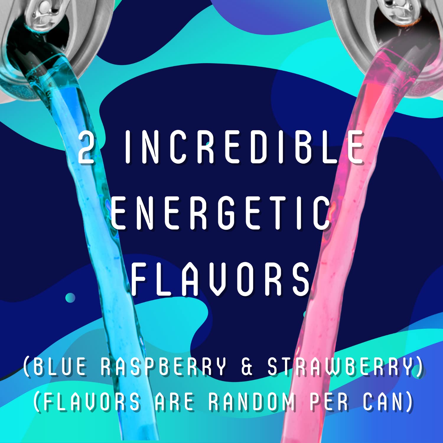 Dragon Ball Z Spirit Bomb Energy Drink 12 FL OZ (355mL) DBZ Goku Can - 12 Pack Case With 2 GosuToys Stickers