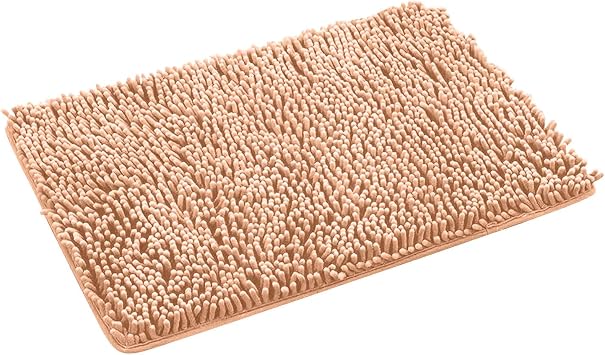 Pink Bathroom Rugs 27" X 18" Microfiber Thick Absorbent Shaggy Non-Slip Extra Soft Washable Black Bath Mat Plush Machine Wash Dry Quick Dry Bath Rug for Shower Kitchen Bathroom Floor Tub
